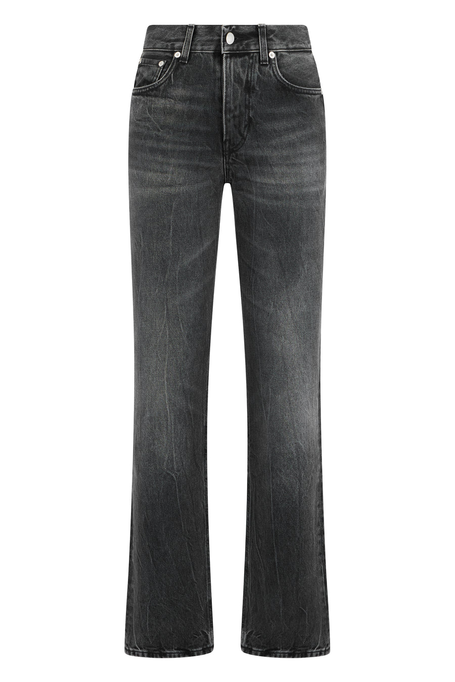 Straight Jeans Black Organic Cotton Straight-leg