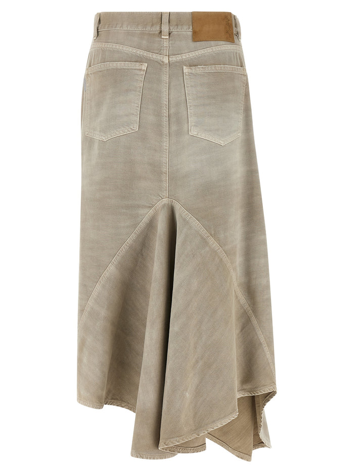 Ann Bull 44 skirt Gray Cotton