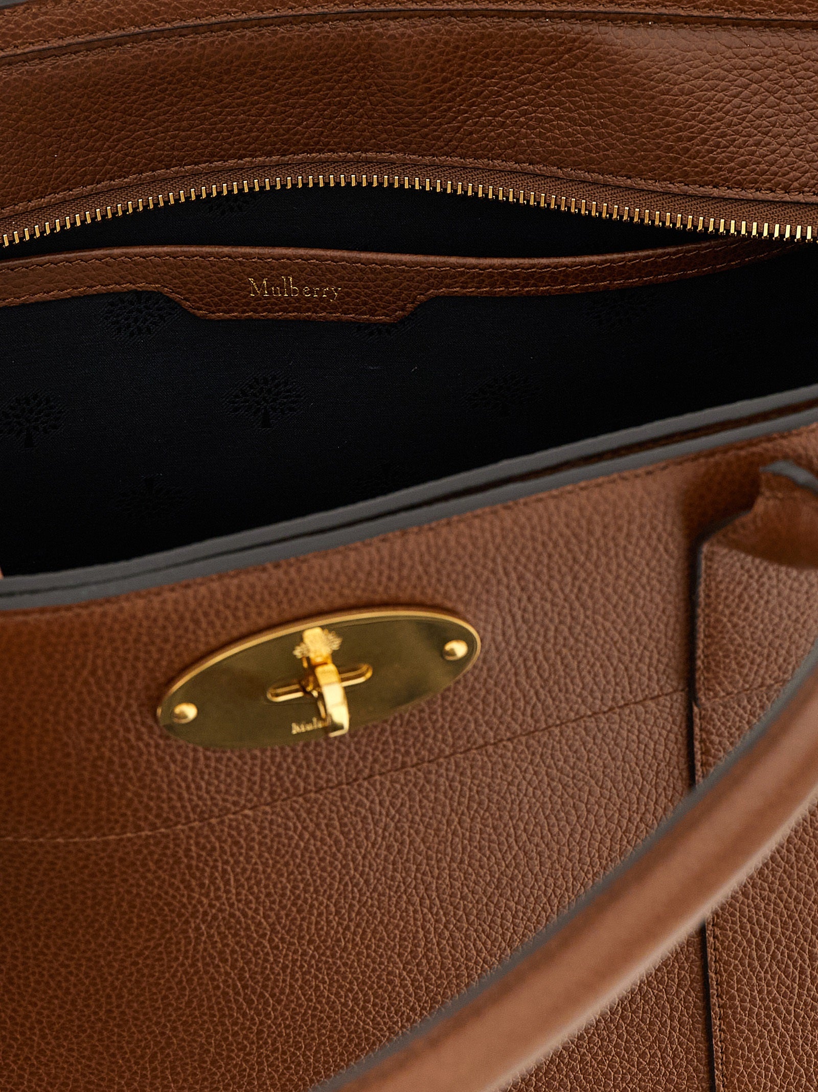 Bayswater 9 to 5 handbag Brown Calfskin Leather (bos Taurus) Hand Bags