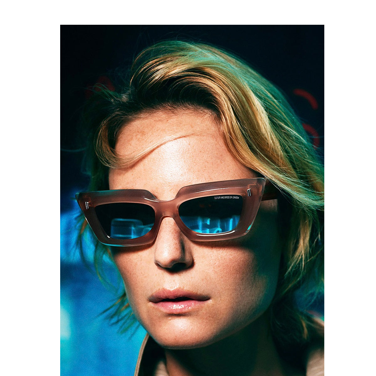 Cutler And Gross 1408 02 Beige Acetate Occhiali Sole
