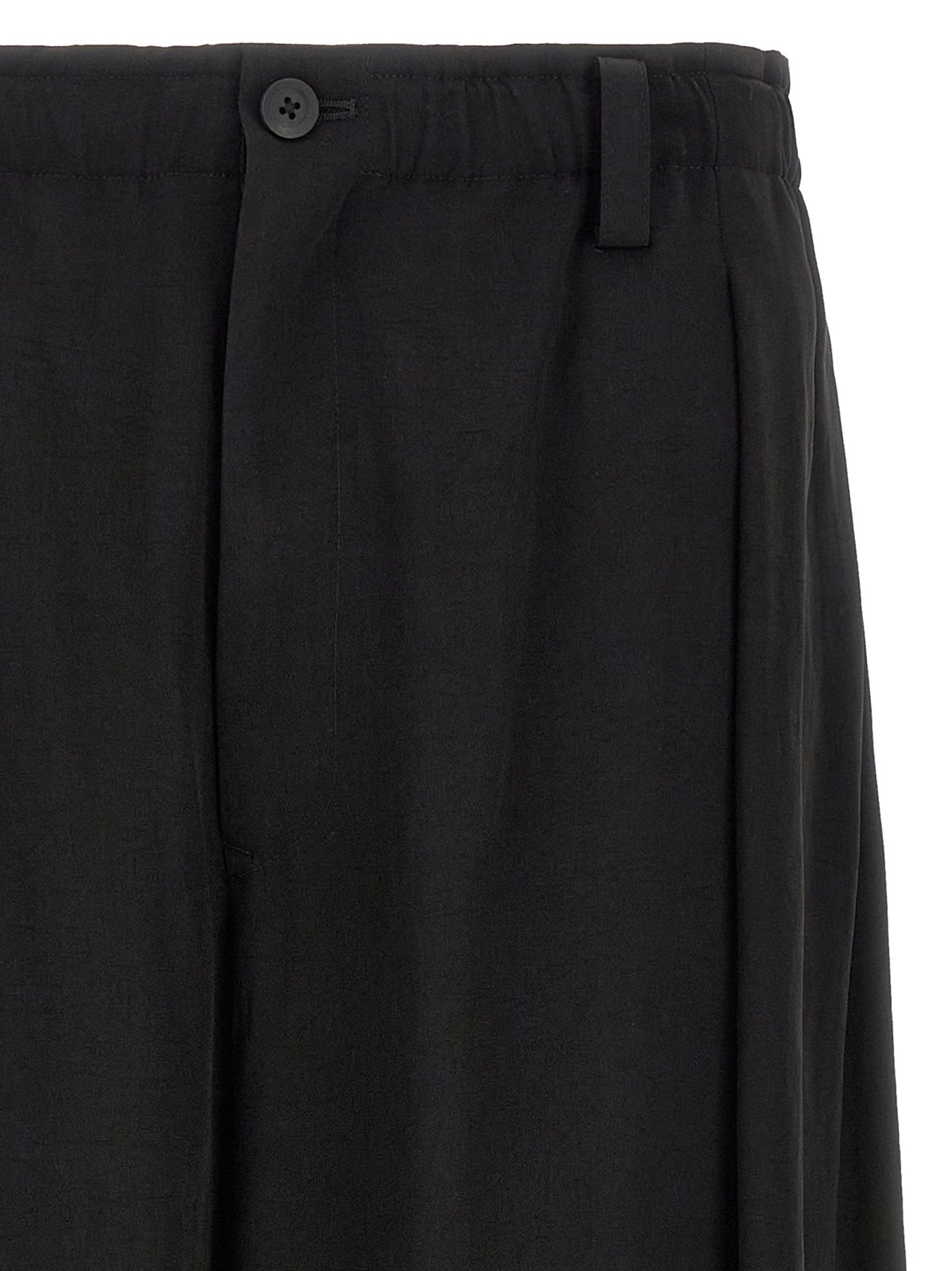 8 Tuck pants Black Polyamide