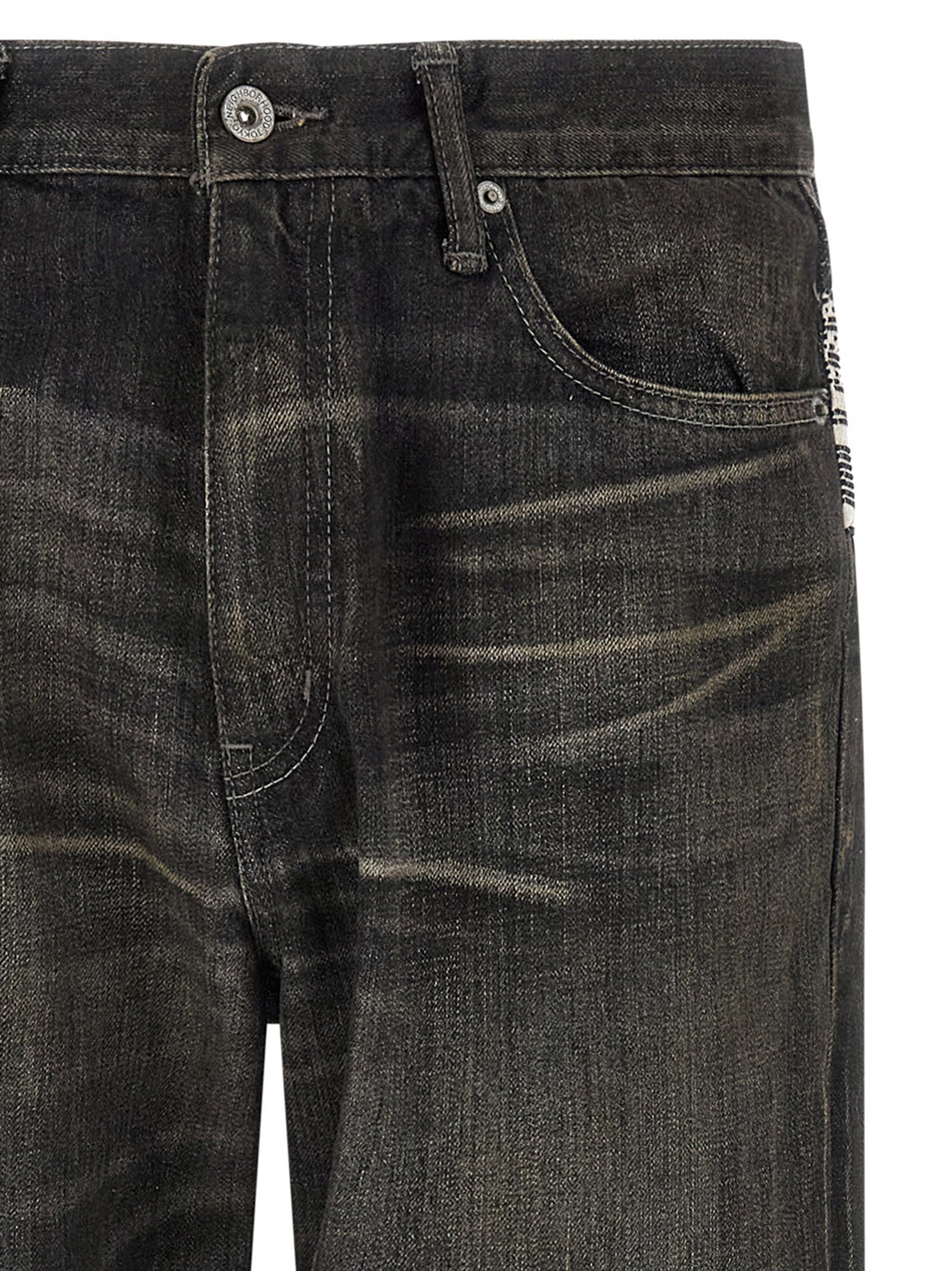Yohji Yamamoto Savege denim jeans × NH Black Cotton