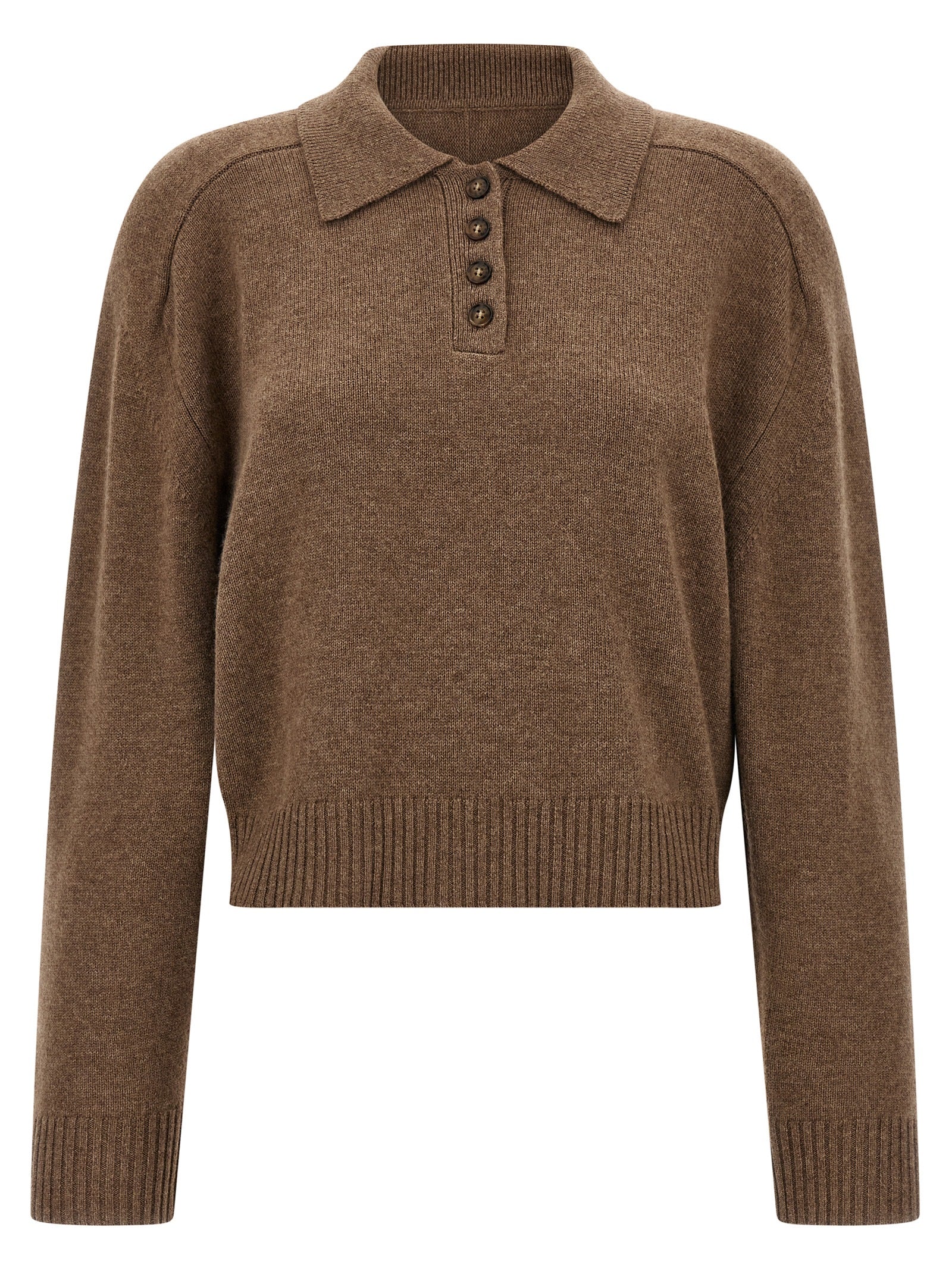 Homere sweater Brown Cashmere Sweater, Cardigans