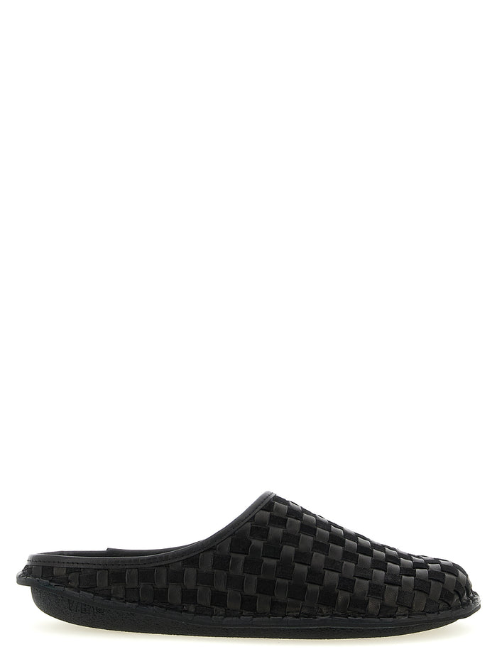 Sabots Roma Comme des Garçons Homme x VIBAe Black Cow Leather (bos Taurus) Flat Shoes