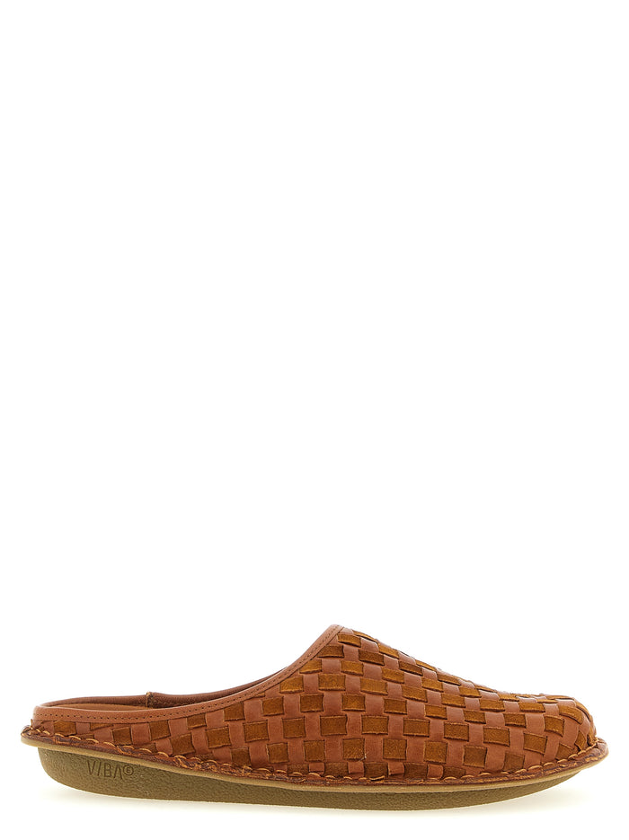 Sabots Roma Comme des Garçons Homme x VIBAe Brown Cow Leather (bos Taurus) Flat Shoes