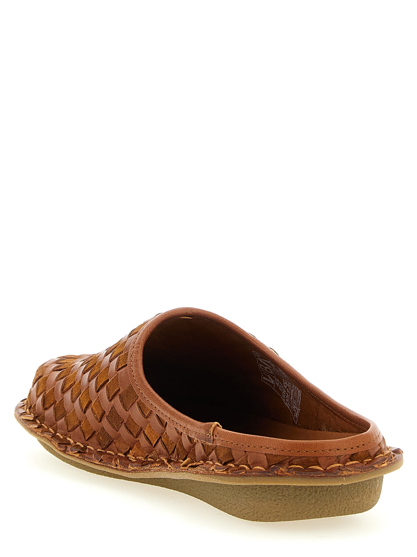 Sabots Roma Comme des Garçons Homme x VIBAe Brown Cow Leather (bos Taurus) Flat Shoes