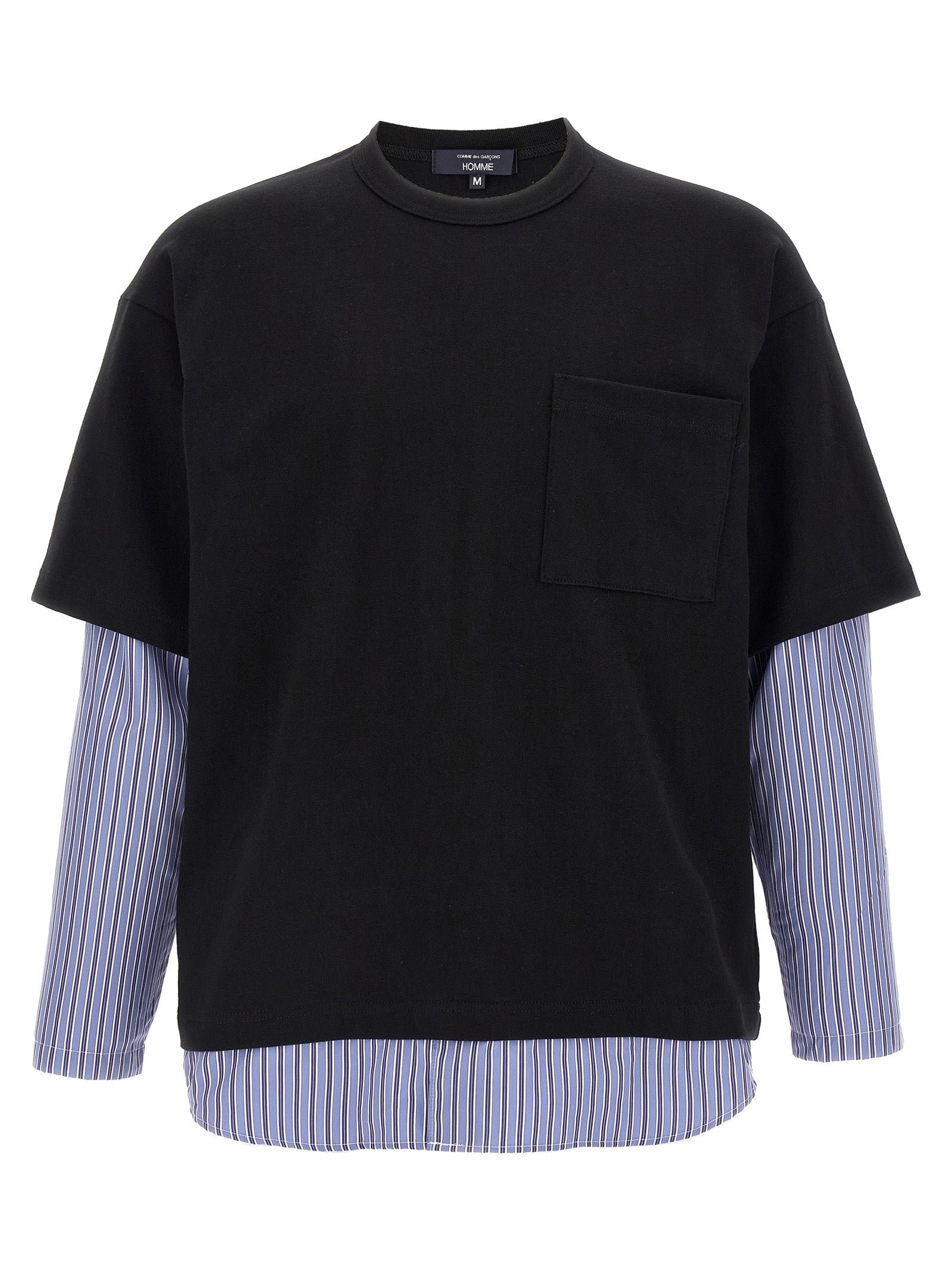 Shirt insert t-shirt Black Cotton