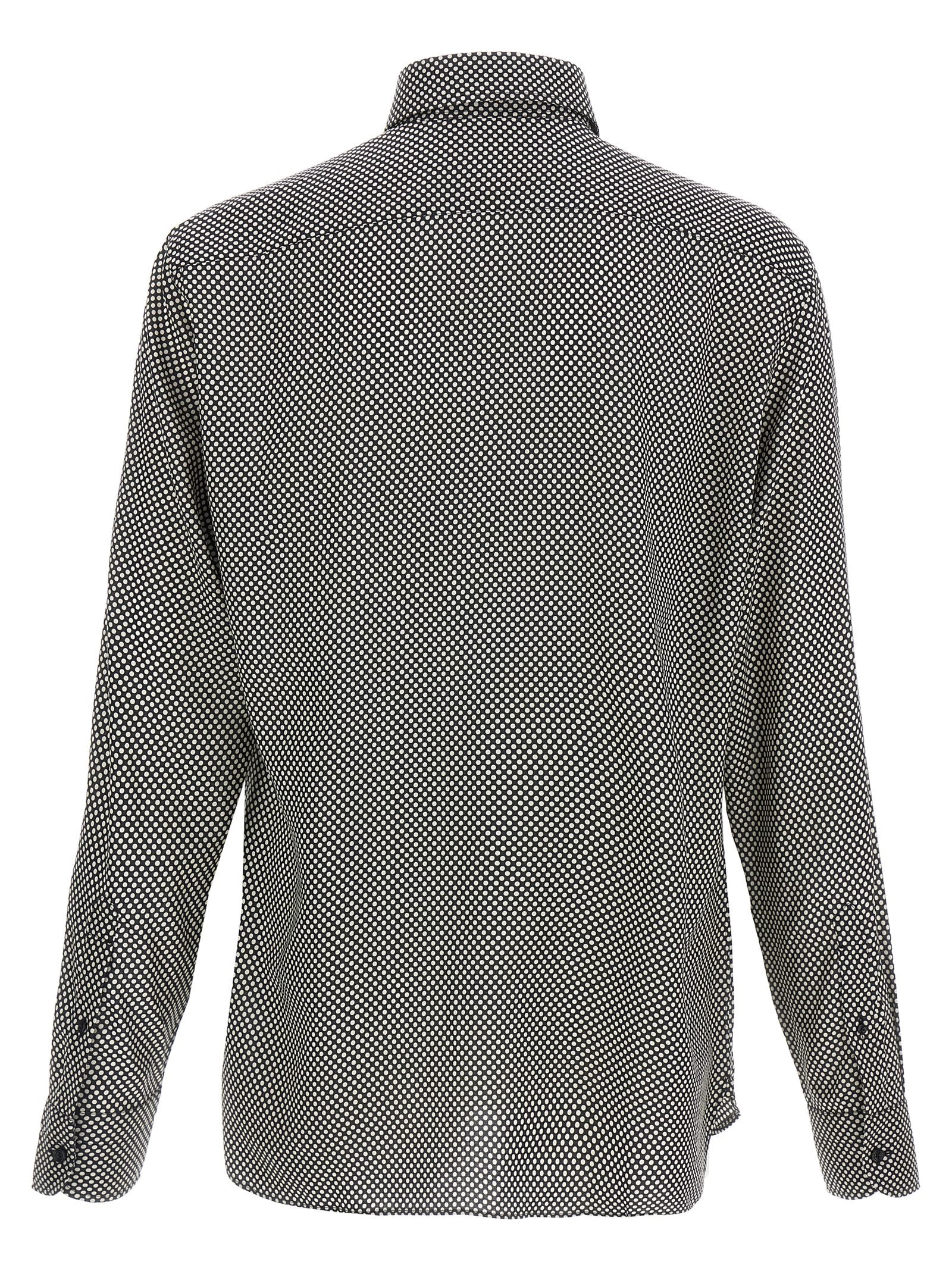 Polka dot shirt White/black Lyocell Shirt, Blouse