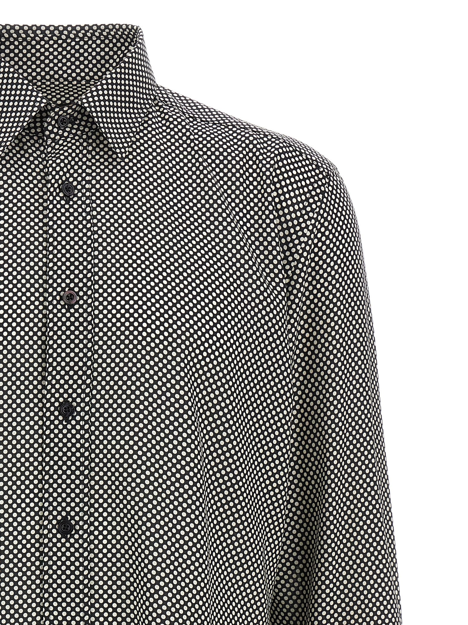 Polka dot shirt White/black Lyocell Shirt, Blouse