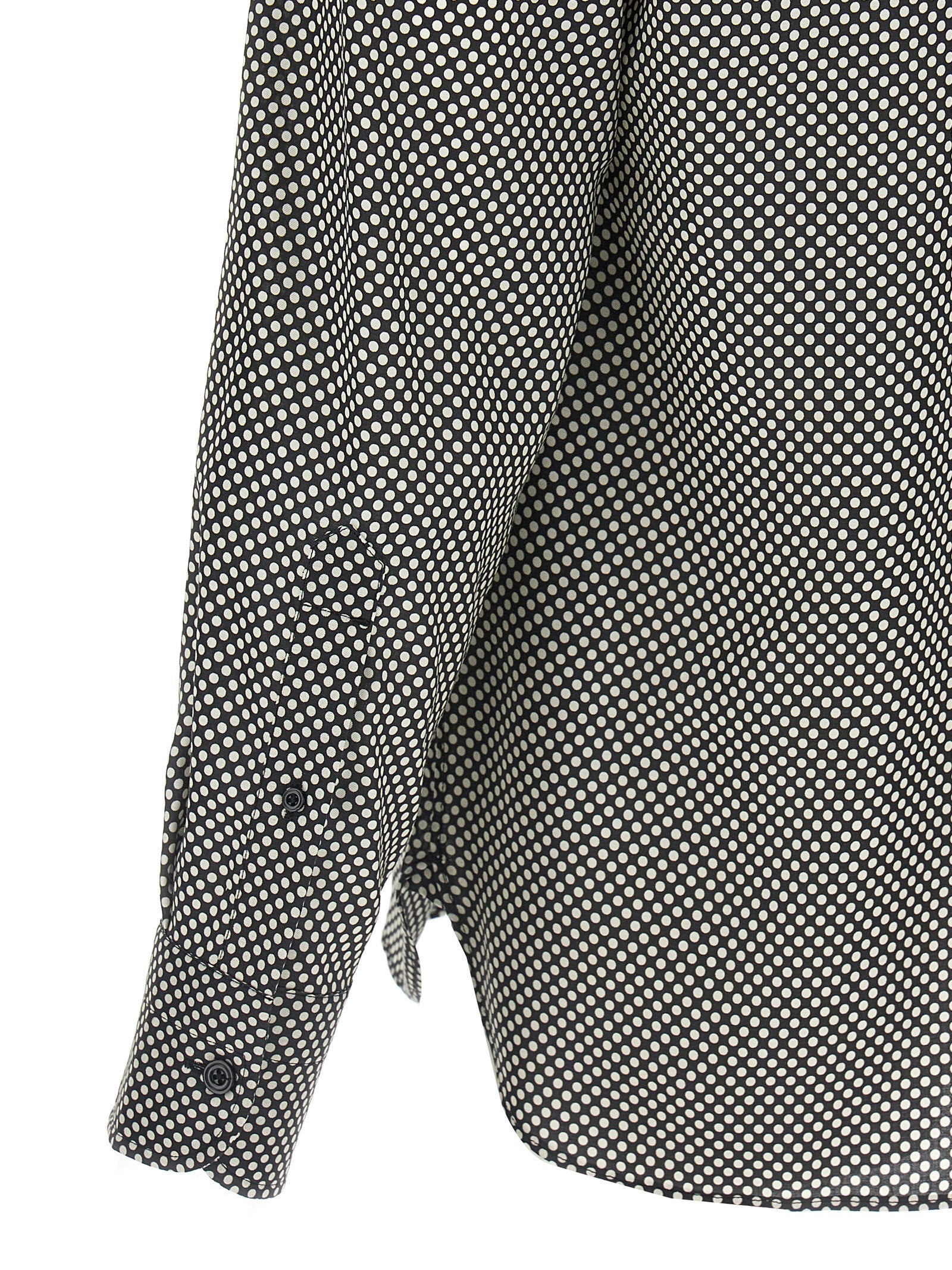 Polka dot shirt White/black Lyocell Shirt, Blouse