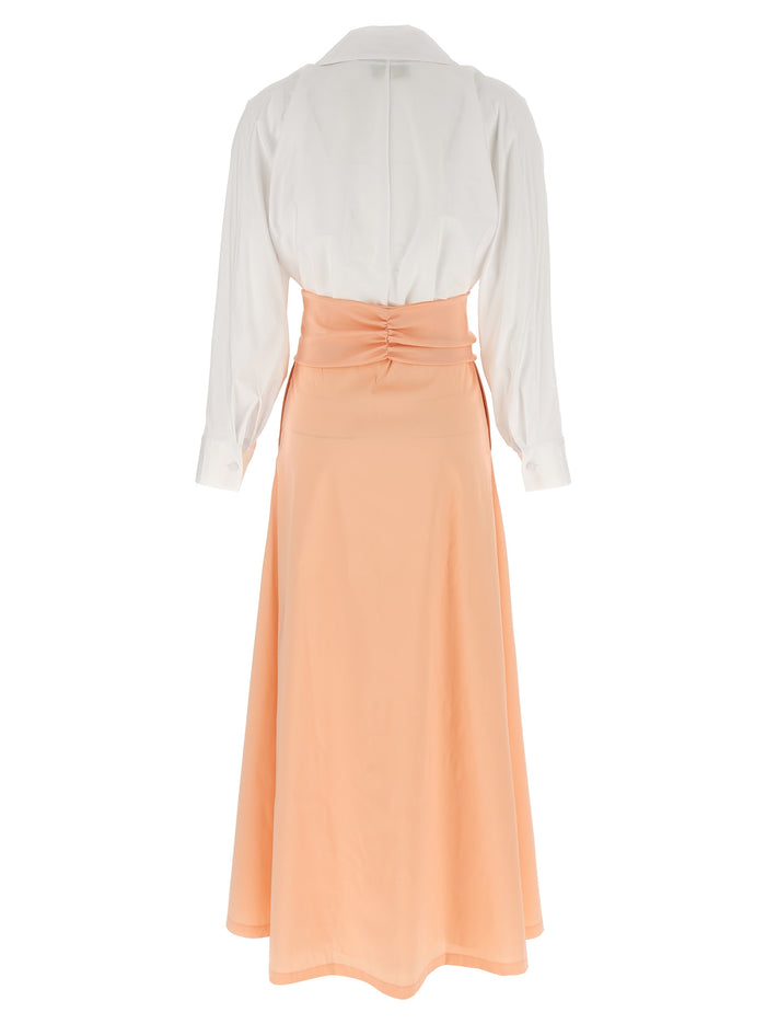 Clarence dress Multicolor Cotton Polyamide Elastane