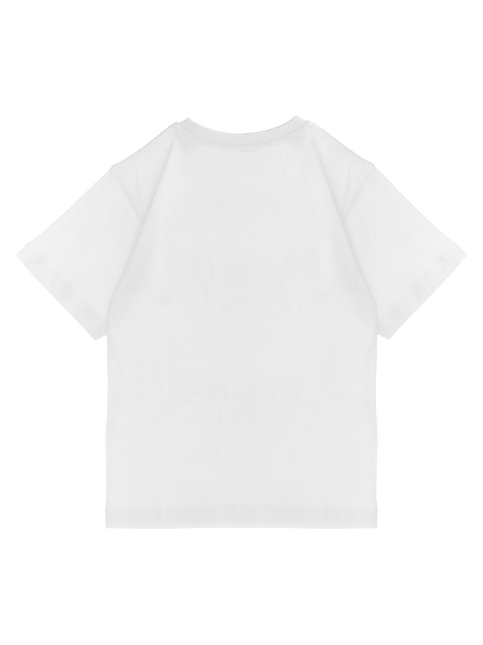 Printed T-shirt White/black Cotton
