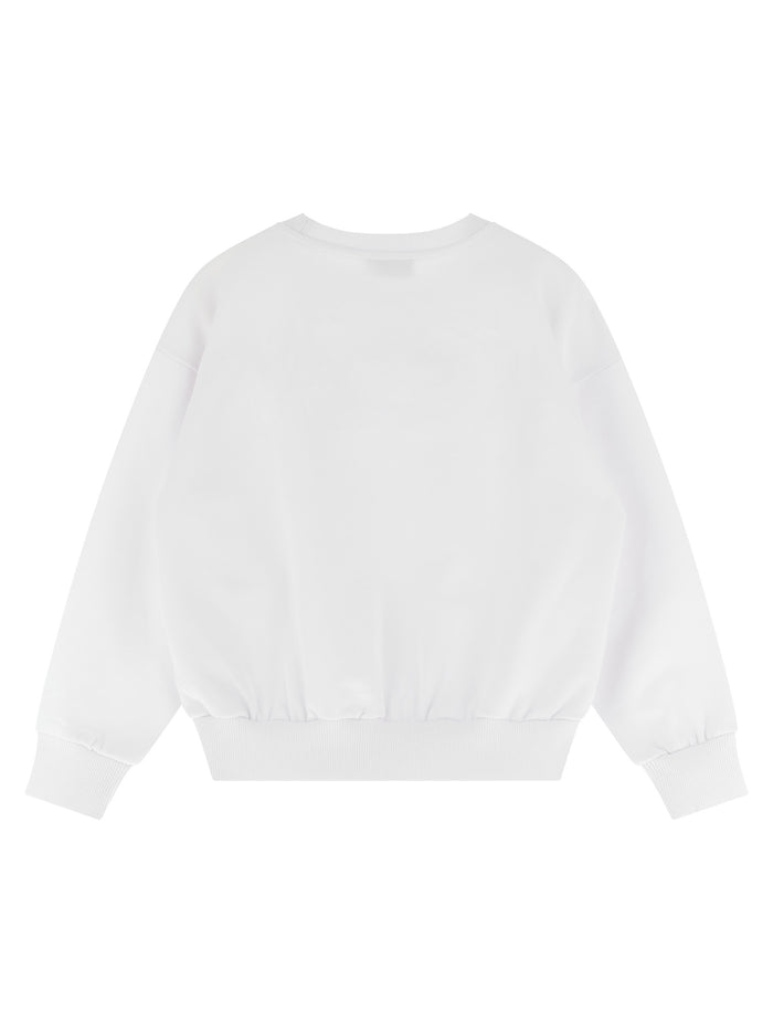 Logo lettering sweatshirt White/black Cotton