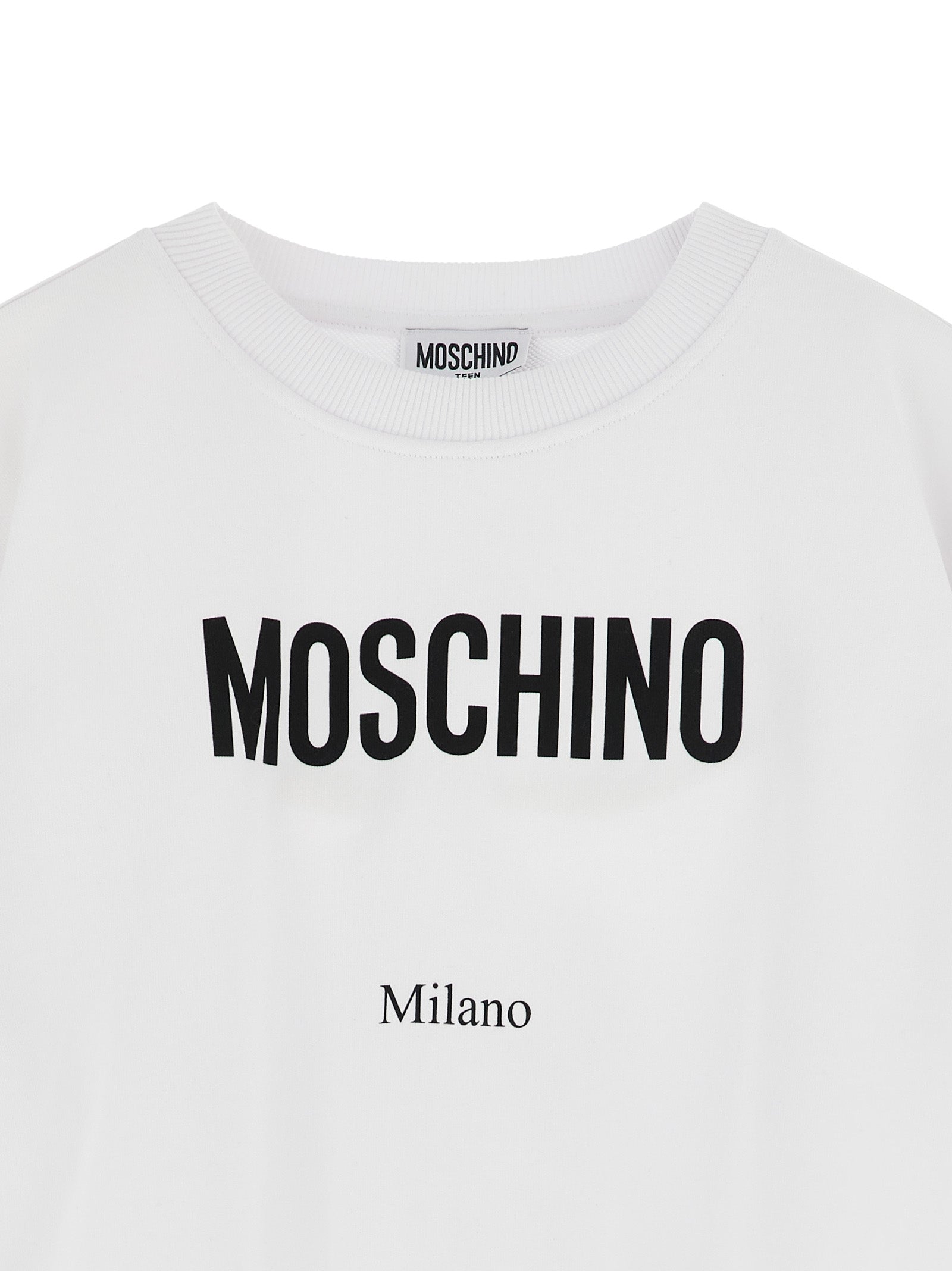 Logo lettering sweatshirt White/black Cotton