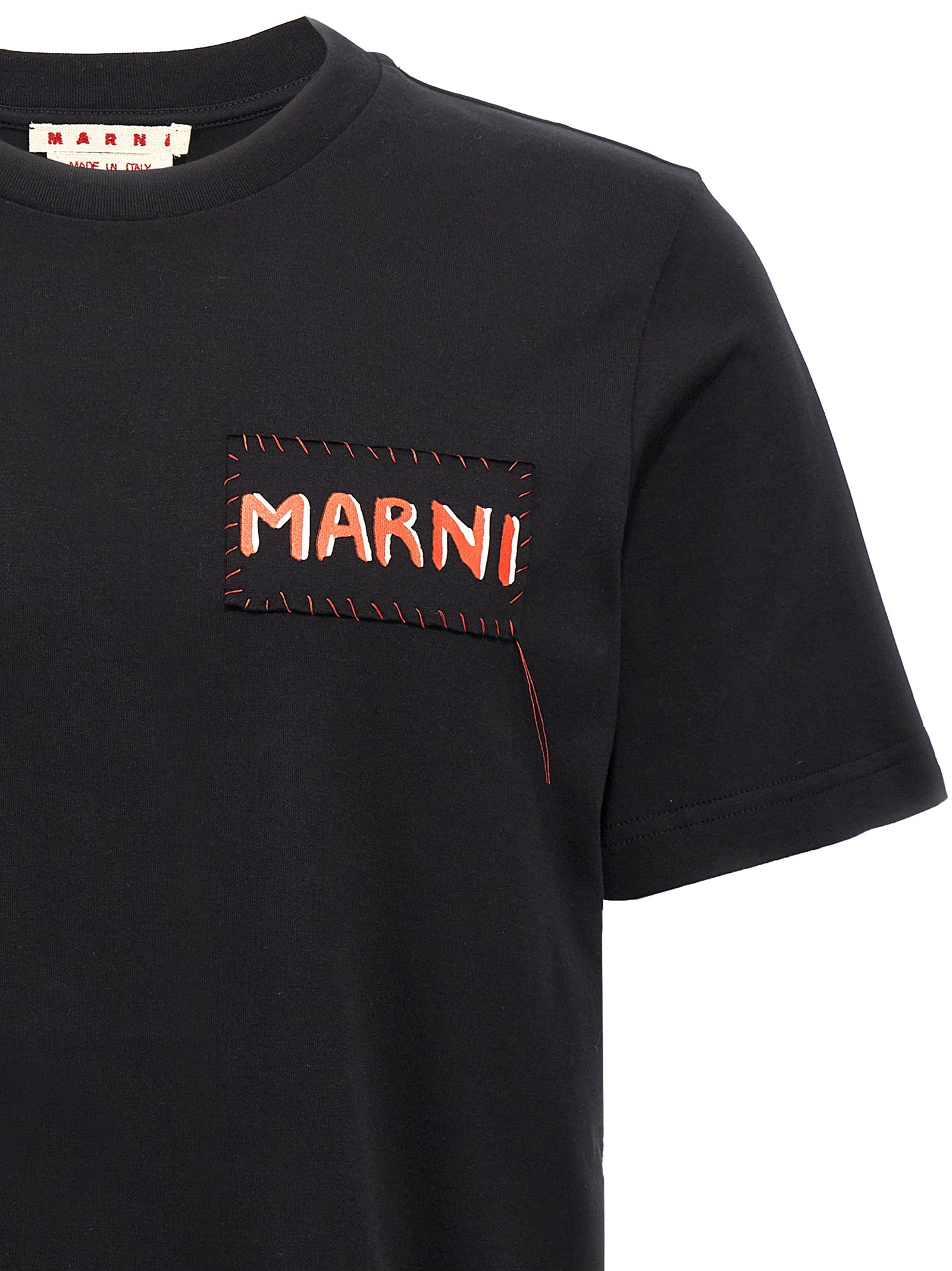 Logo T-shirt Black Cotton