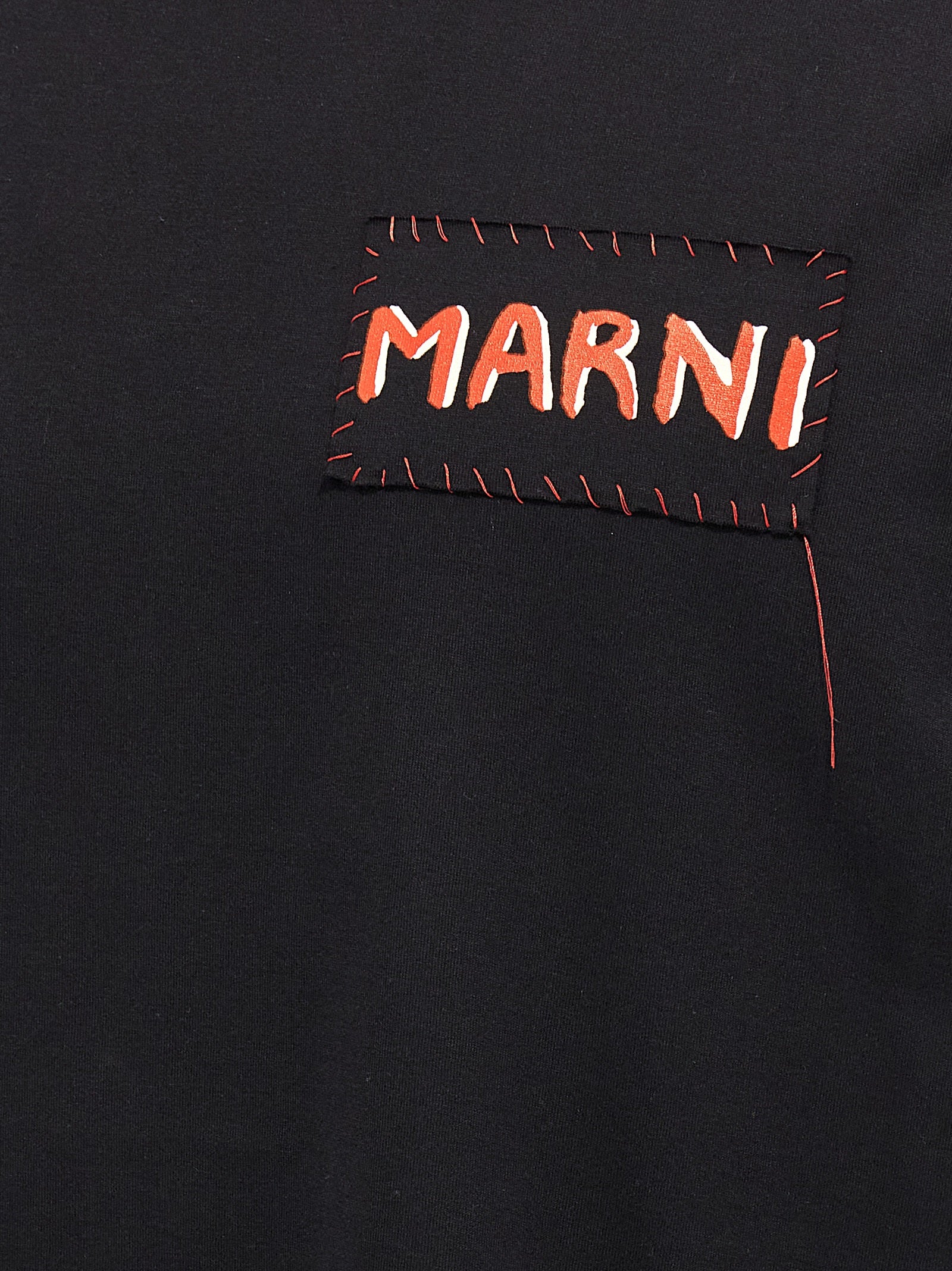Logo T-shirt Black Cotton
