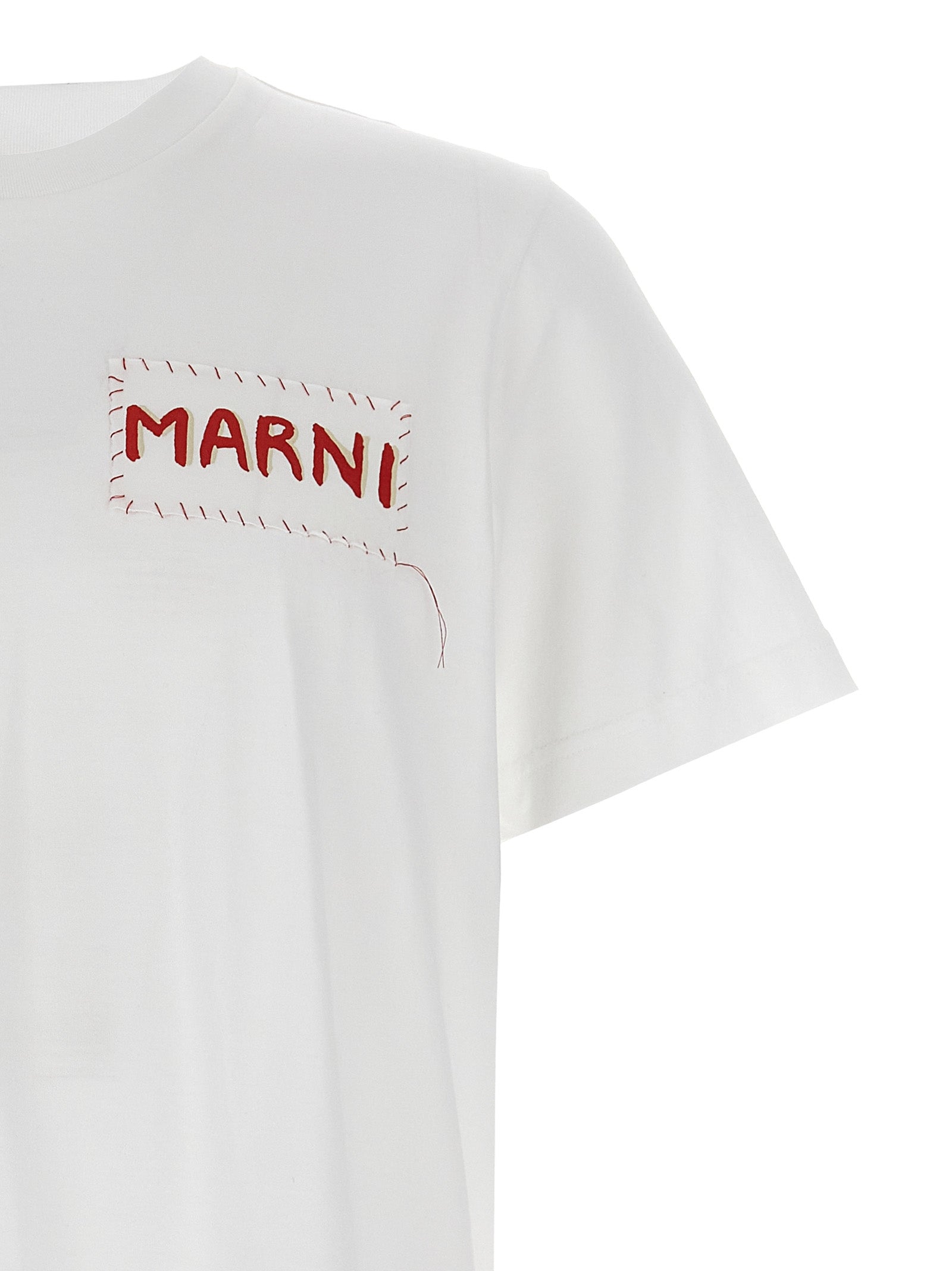 Logo patch t-shirt White Cotton