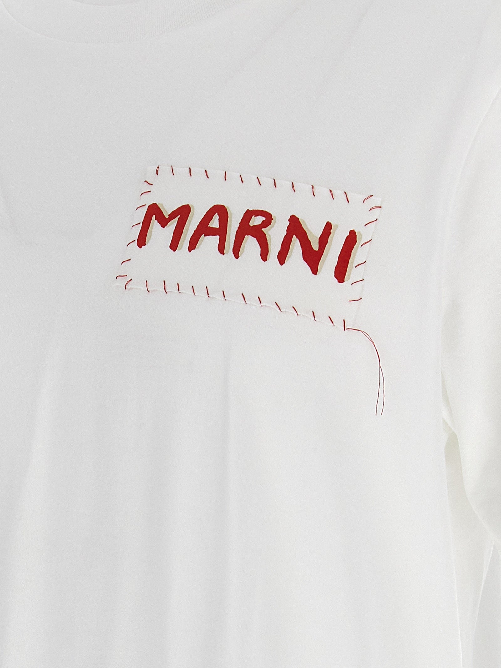 Logo patch t-shirt White Cotton