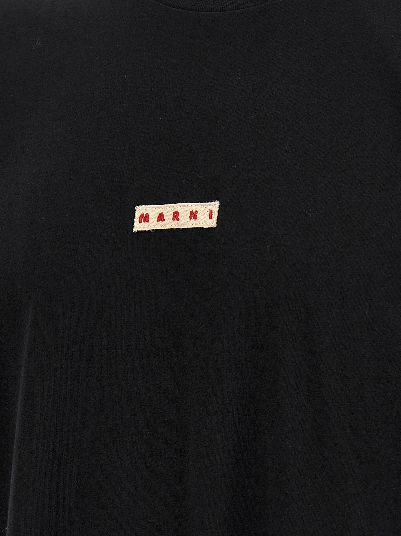 Logo patch t-shirt Black Cotton