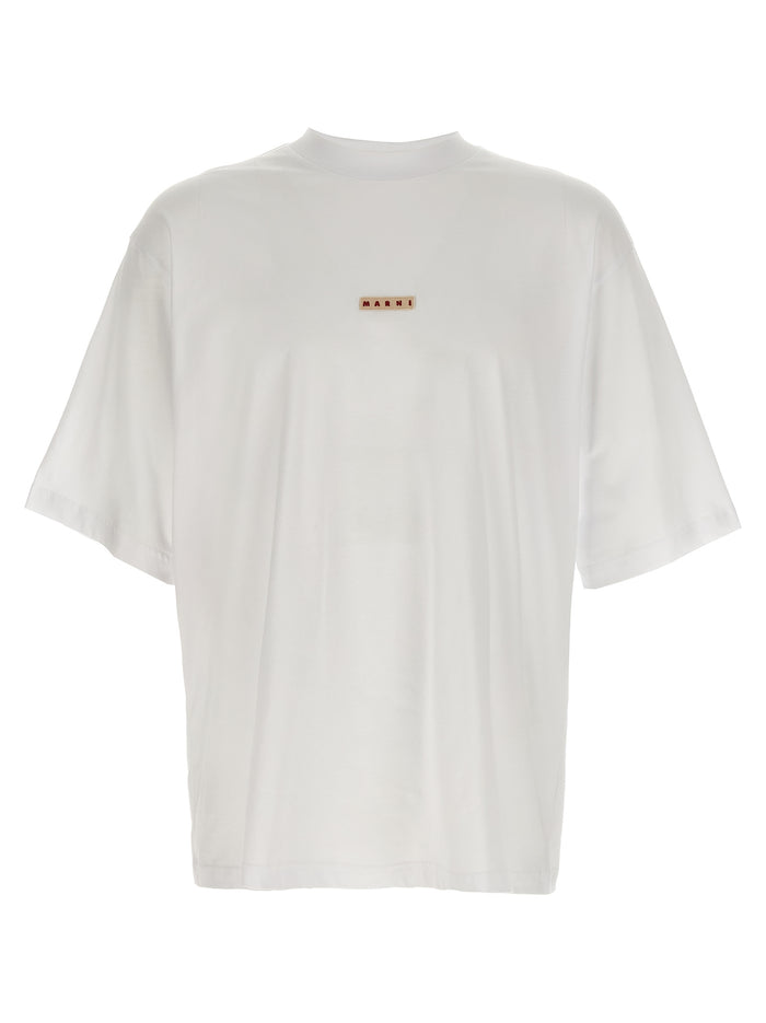 Logo patch t-shirt White Cotton