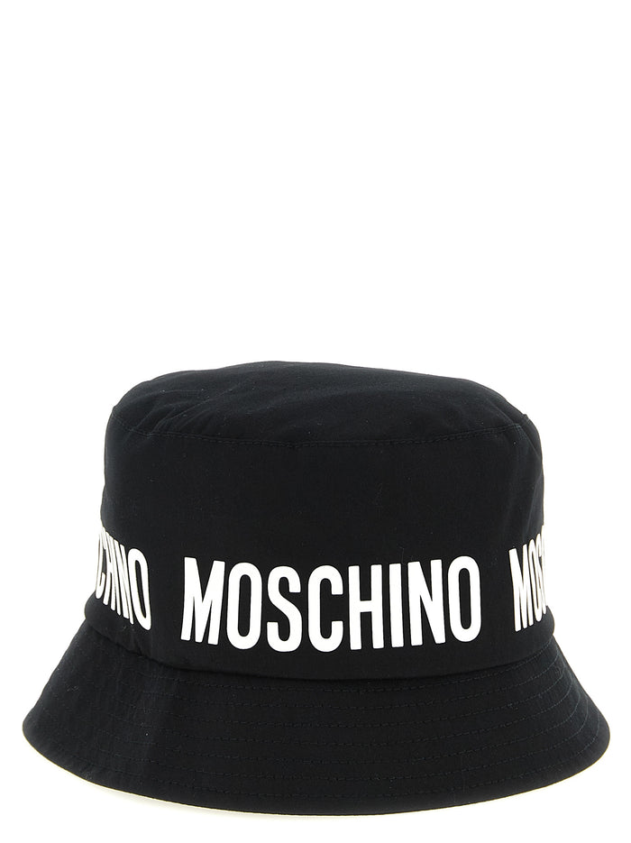 Logo bucket hat White/black Cotton