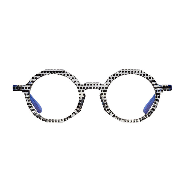 Matttew Nudum 1081 Nero Blu Trasparente Acetate Occhiali Da Vista