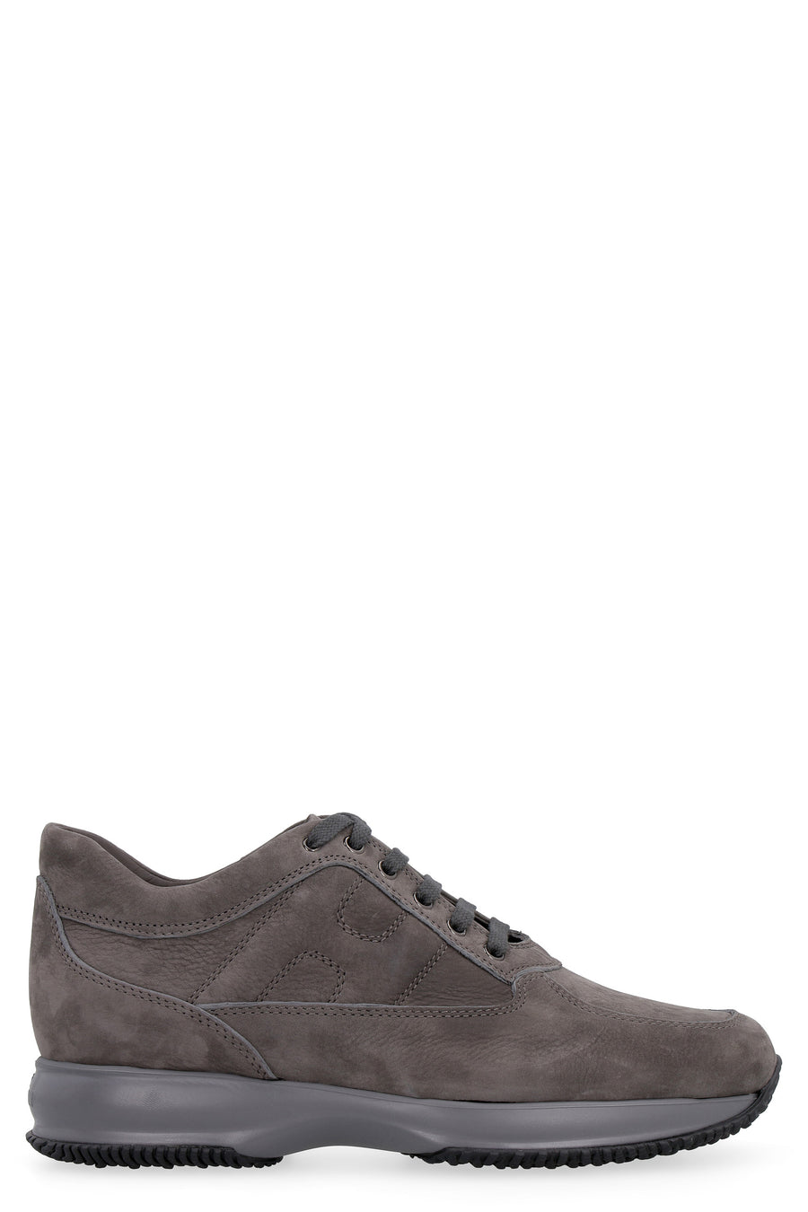 Trainers Interactive Suede Grey Calf Leather