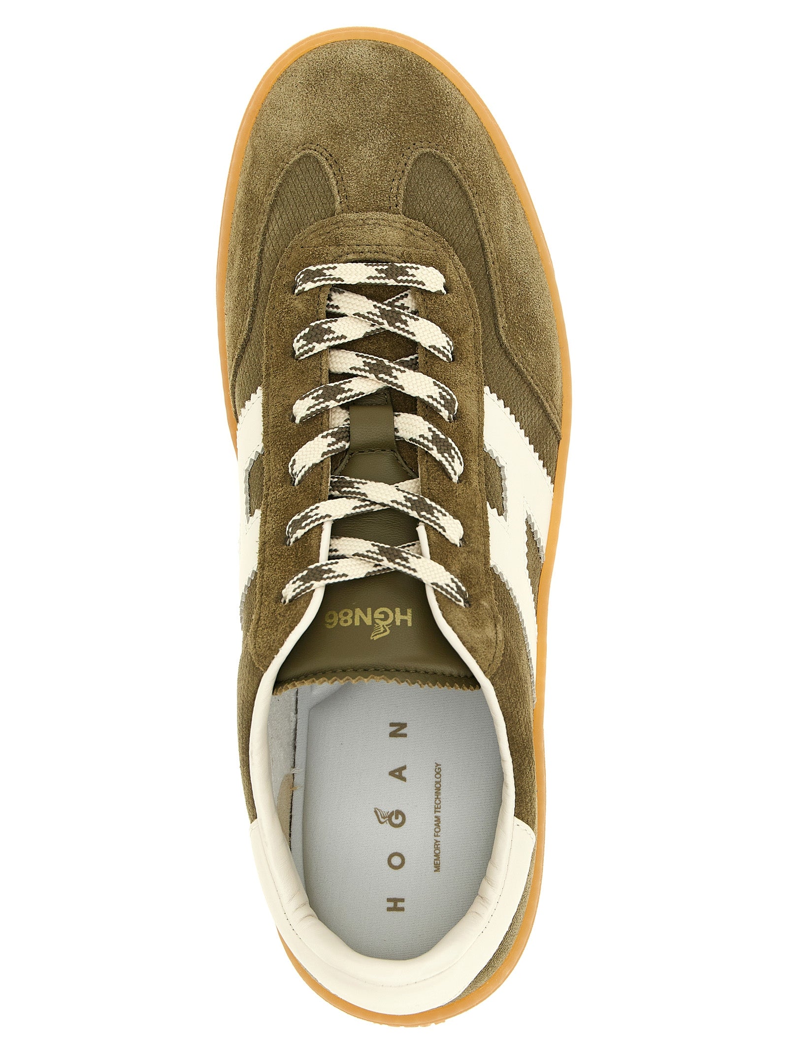 Hogan Cool sneakers Green Calfskin Leather Mutton