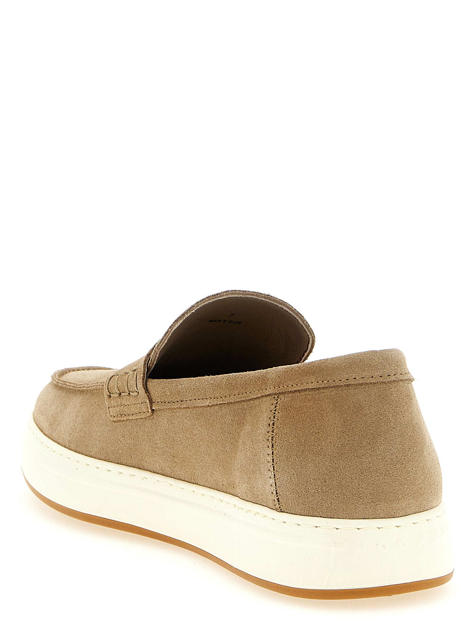 H668 loafers Beige Calfskin Leather (bos Taurus)
