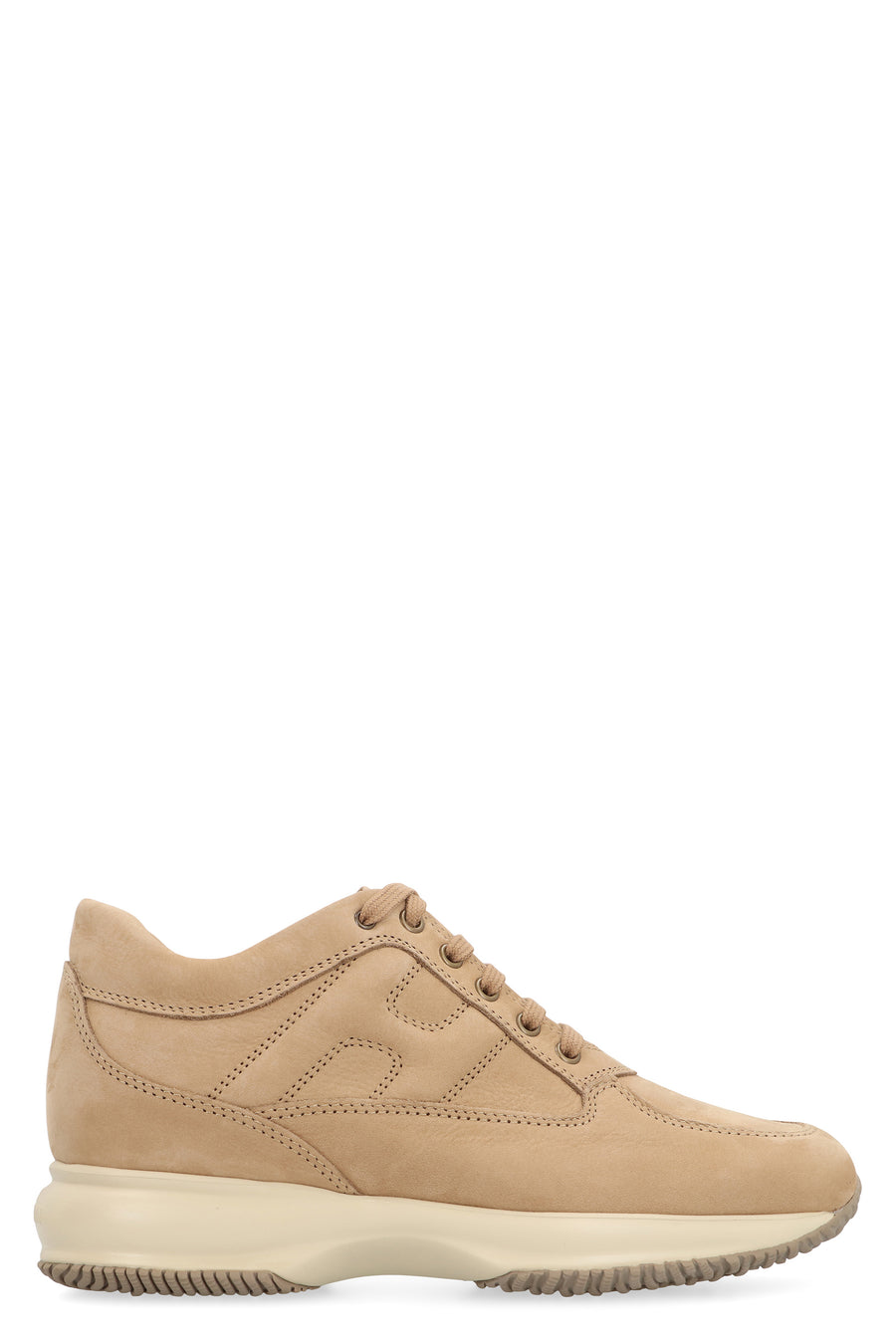 Low-Top Sneakers Interactive Beige Chamois Trainers