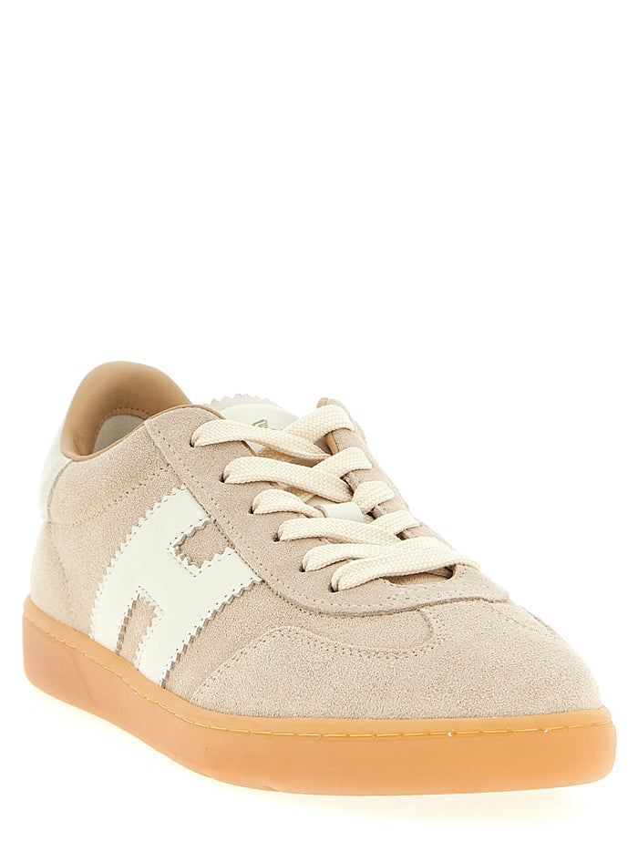 Cool sneakers Beige Calfskin Leather Mutton