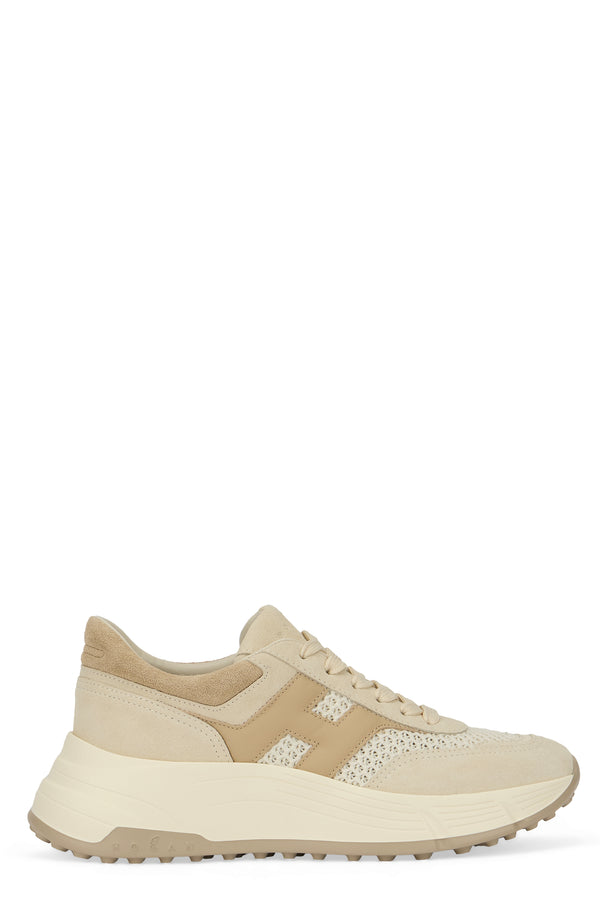 Sneakers Hi-Fi Beige Calfskin Trainers
