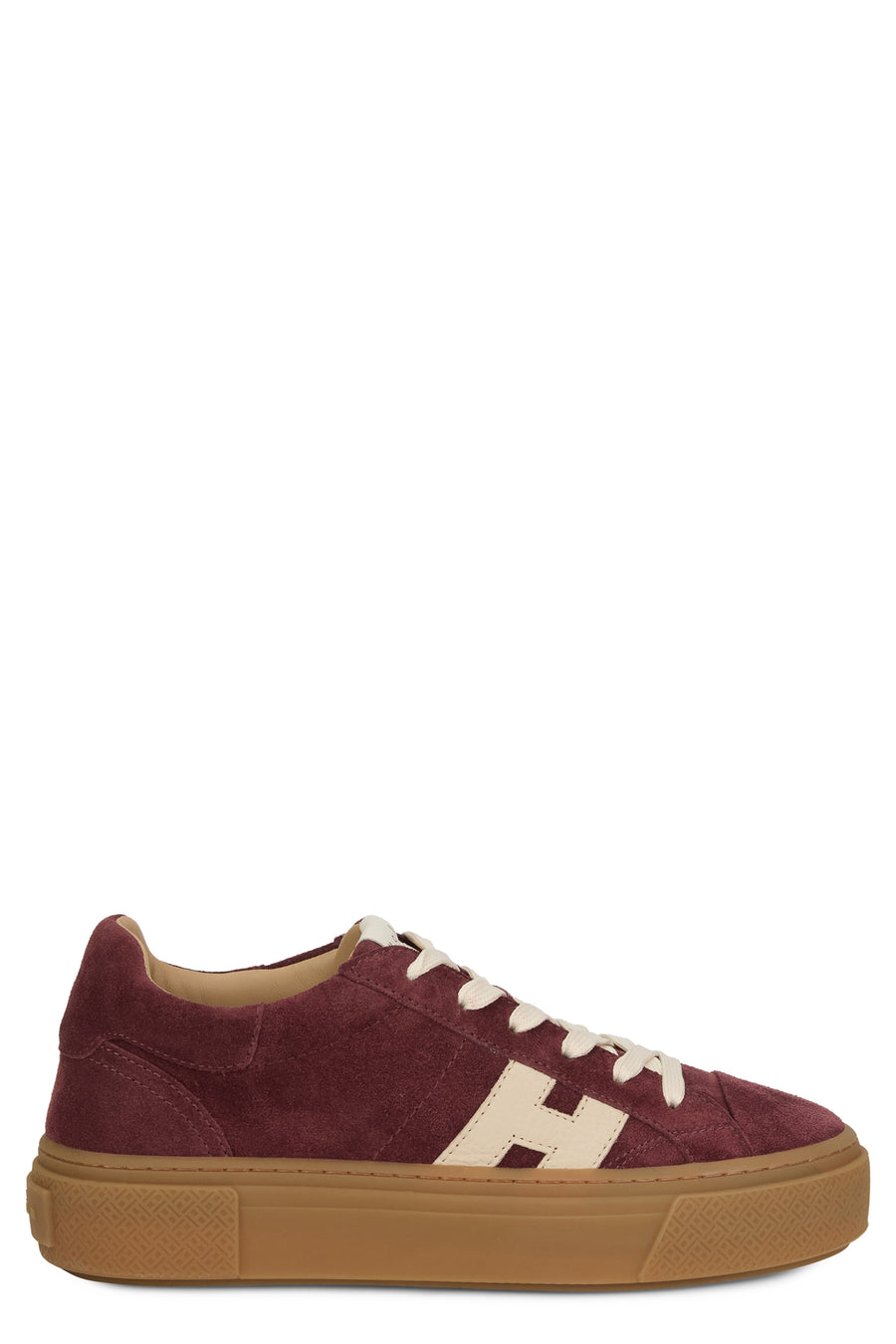 Sneakers Burgundy Platform Polyamide Trainers
