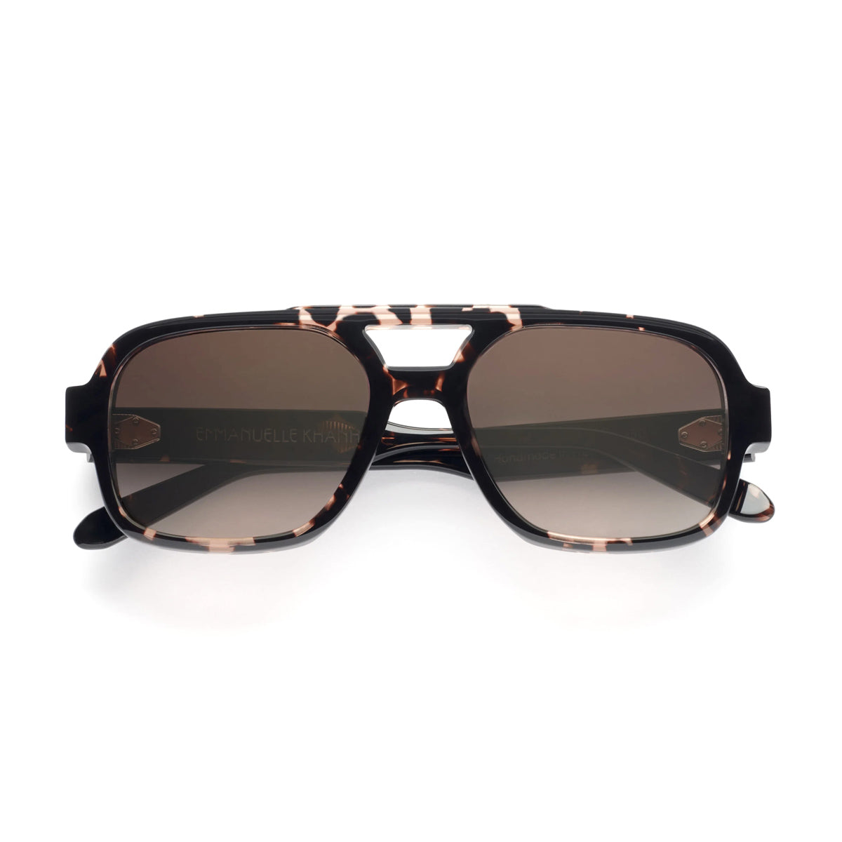 Emmanuel Kahn Hero 430 Bio Rose- Havana Marrone Rosa Acetate Occhiali Da Sole