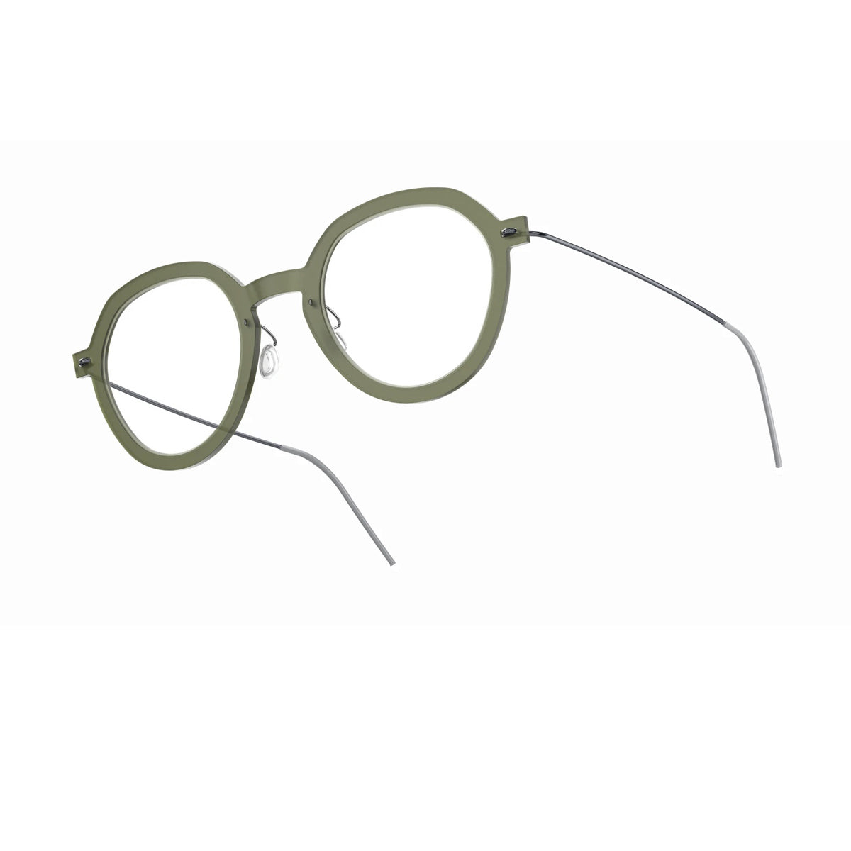 Lindberg N.O.W. 6640 C11M PU16 804 Verde Matte Grigio Titanium Occhiali Da Vista