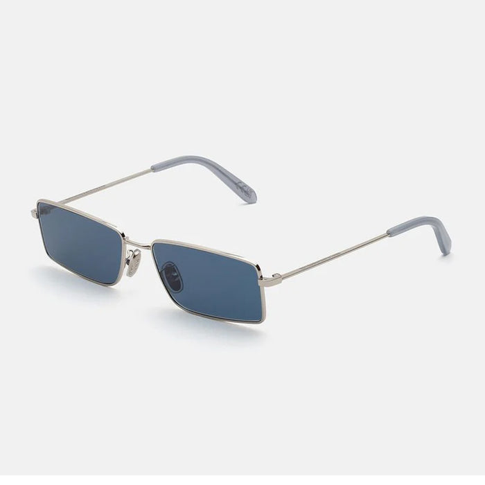 Retrosuperfuture CHOPPER LIGHT BLUE Silver Argento Metal Occhiali Da Sole
