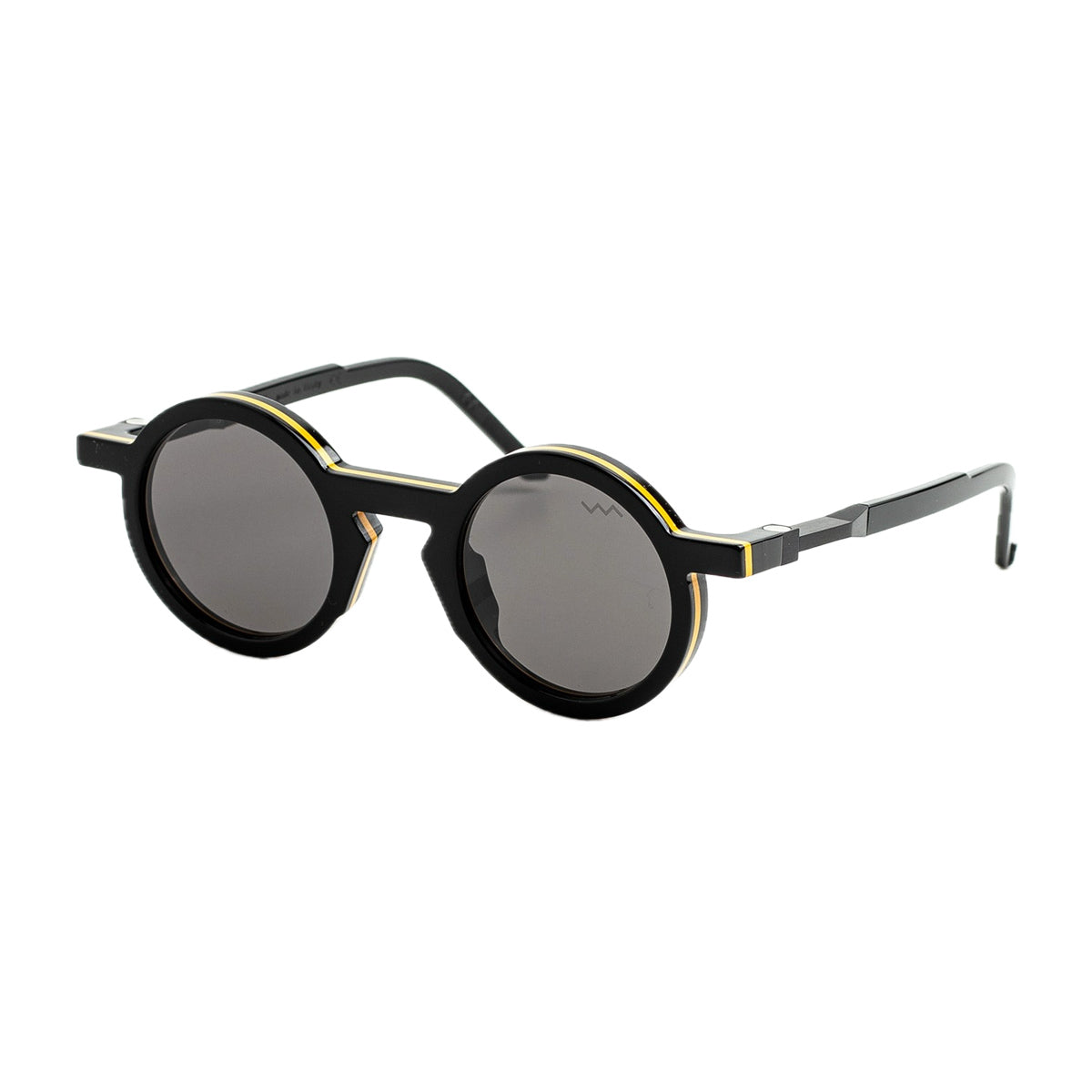 Vava Eyewear WL0035 White Label Black-Yellow Nero Bio-acetate Occhiali Da Sole