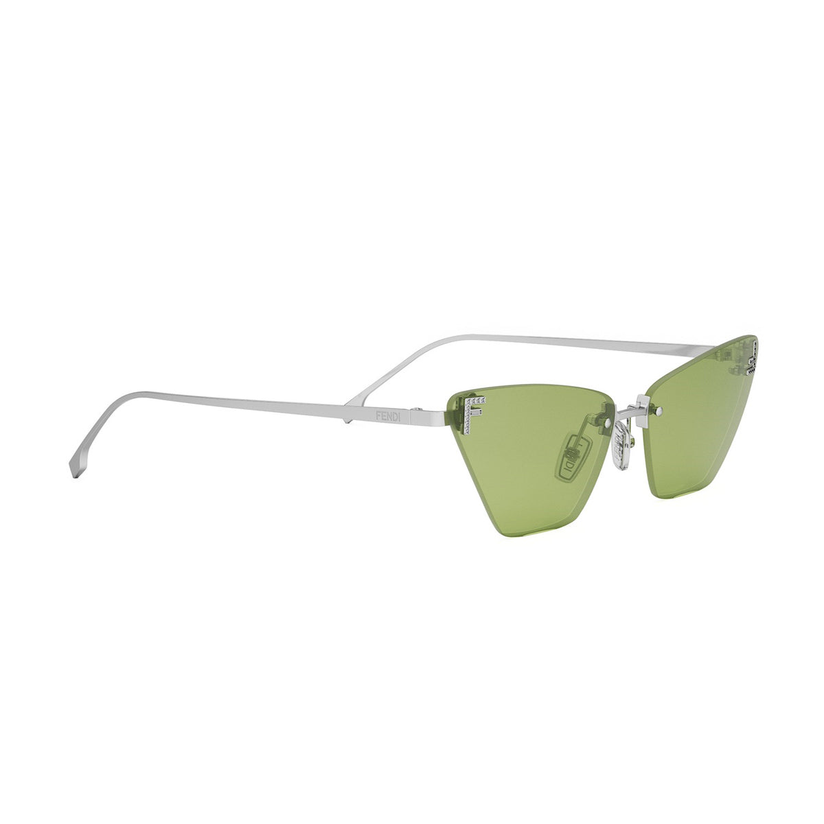Fendi FE4160US First Crystal 16N Silver Argento Metal Occhiali Da Sole