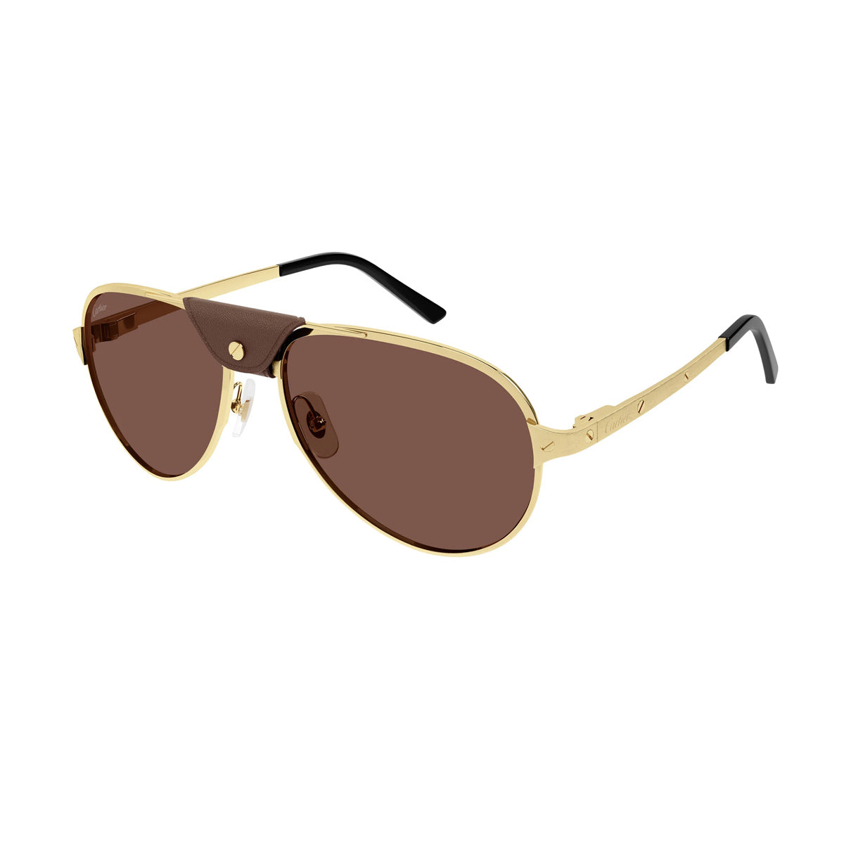 CT0034S Santos de Cartier 015 Oro Metal Occhiali Sole