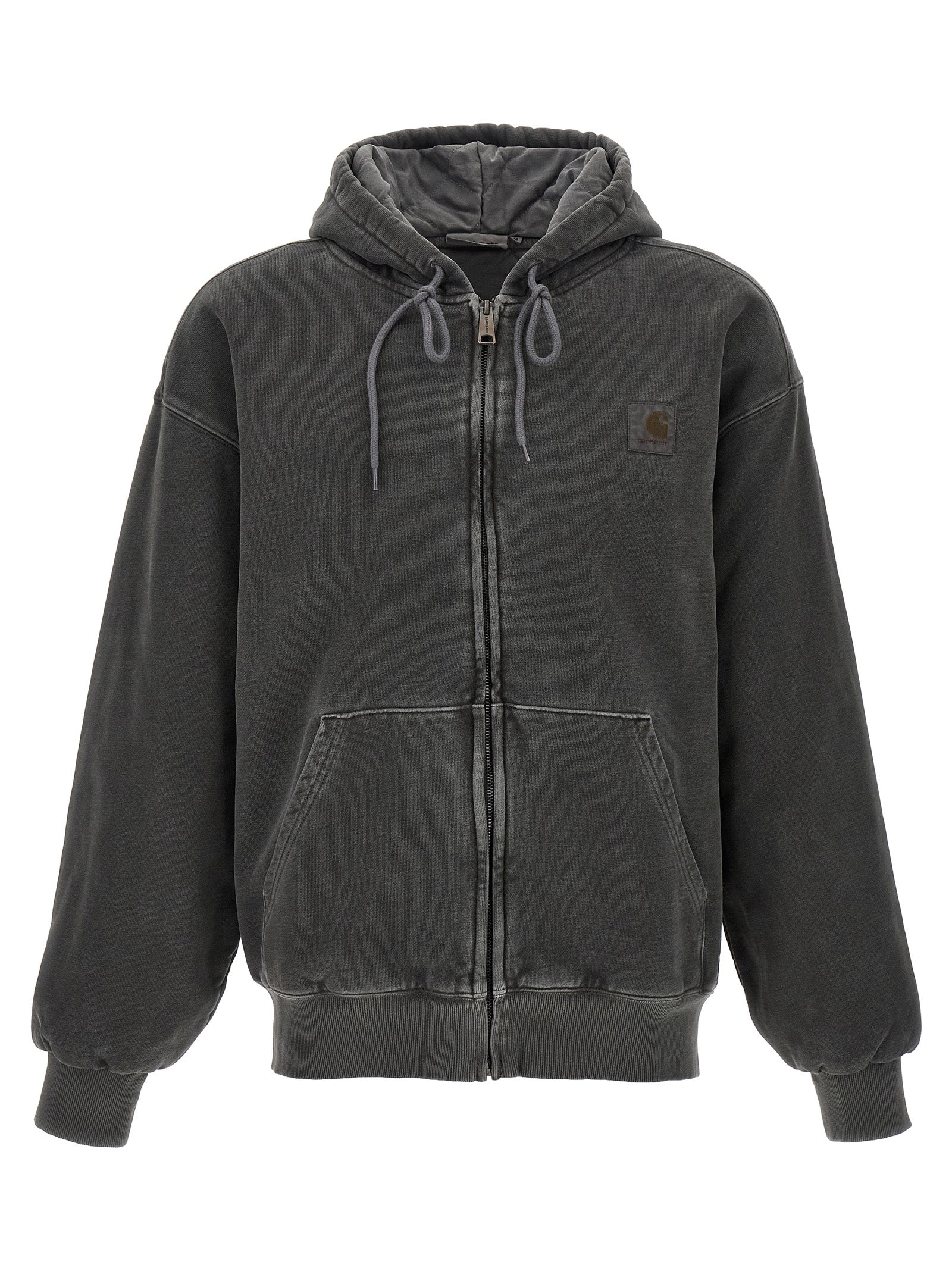 Vista Jacket Gray Cotton Down Jacket, Parka, Casual