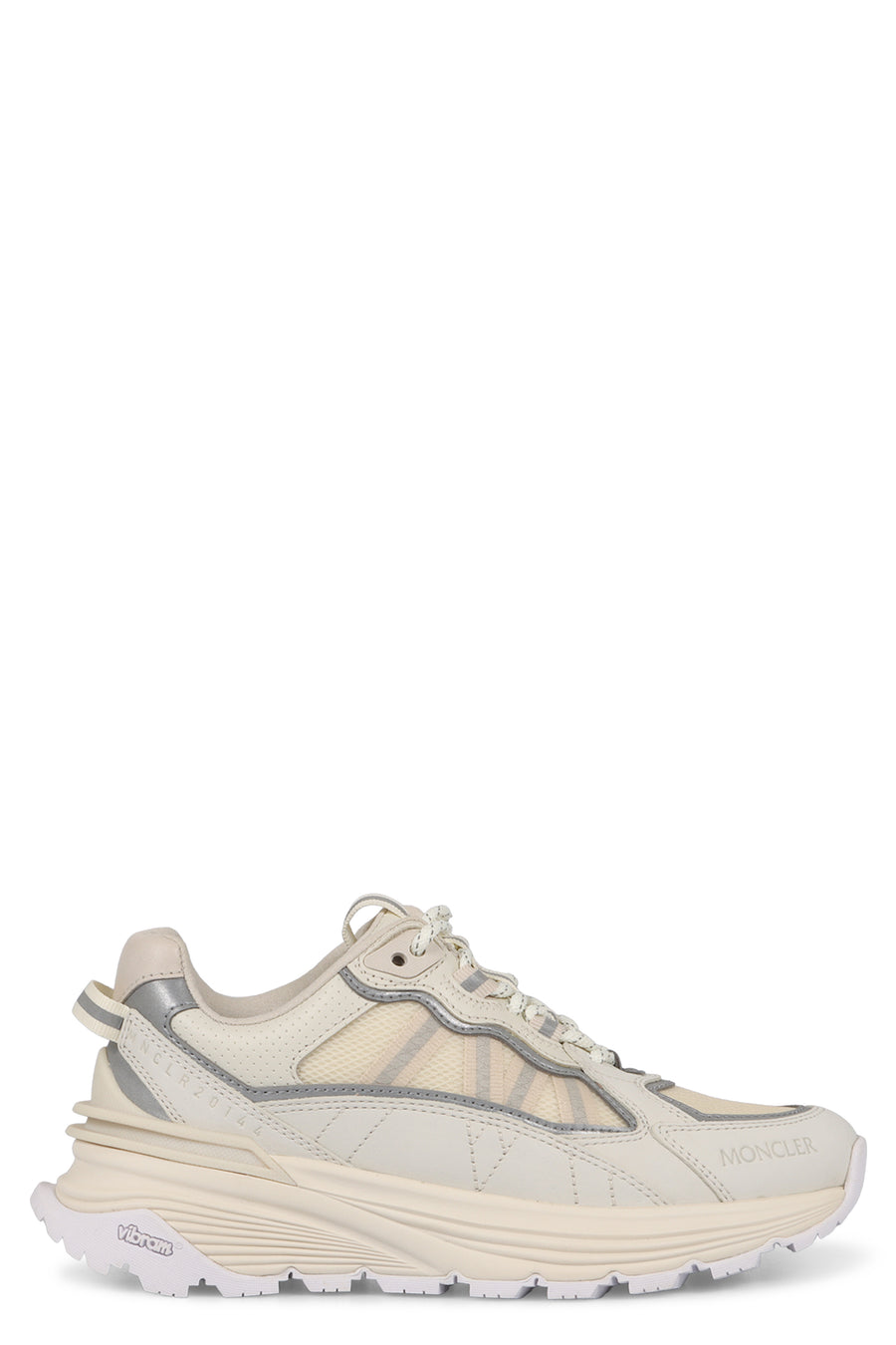 Moncler Lite Low-Top Sneakers Panna Polyamide Trainers