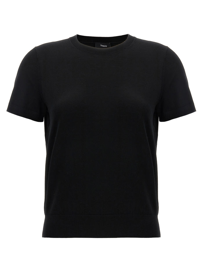 Basic sweater Black Wool Sweater, Cardigans