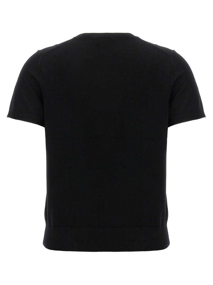 Basic sweater Black Wool Sweater, Cardigans