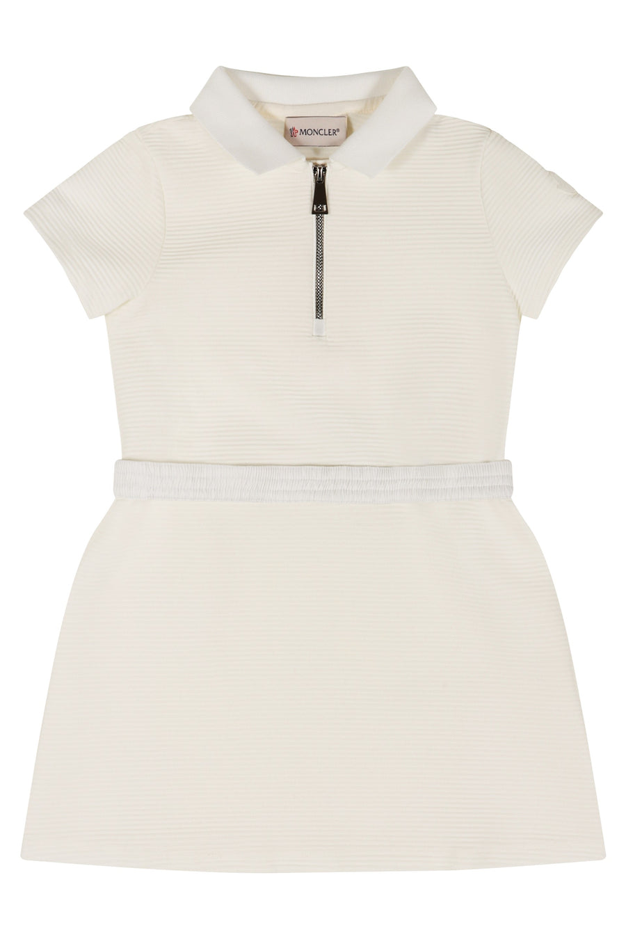 Moncler Mini Dress White Polyamide