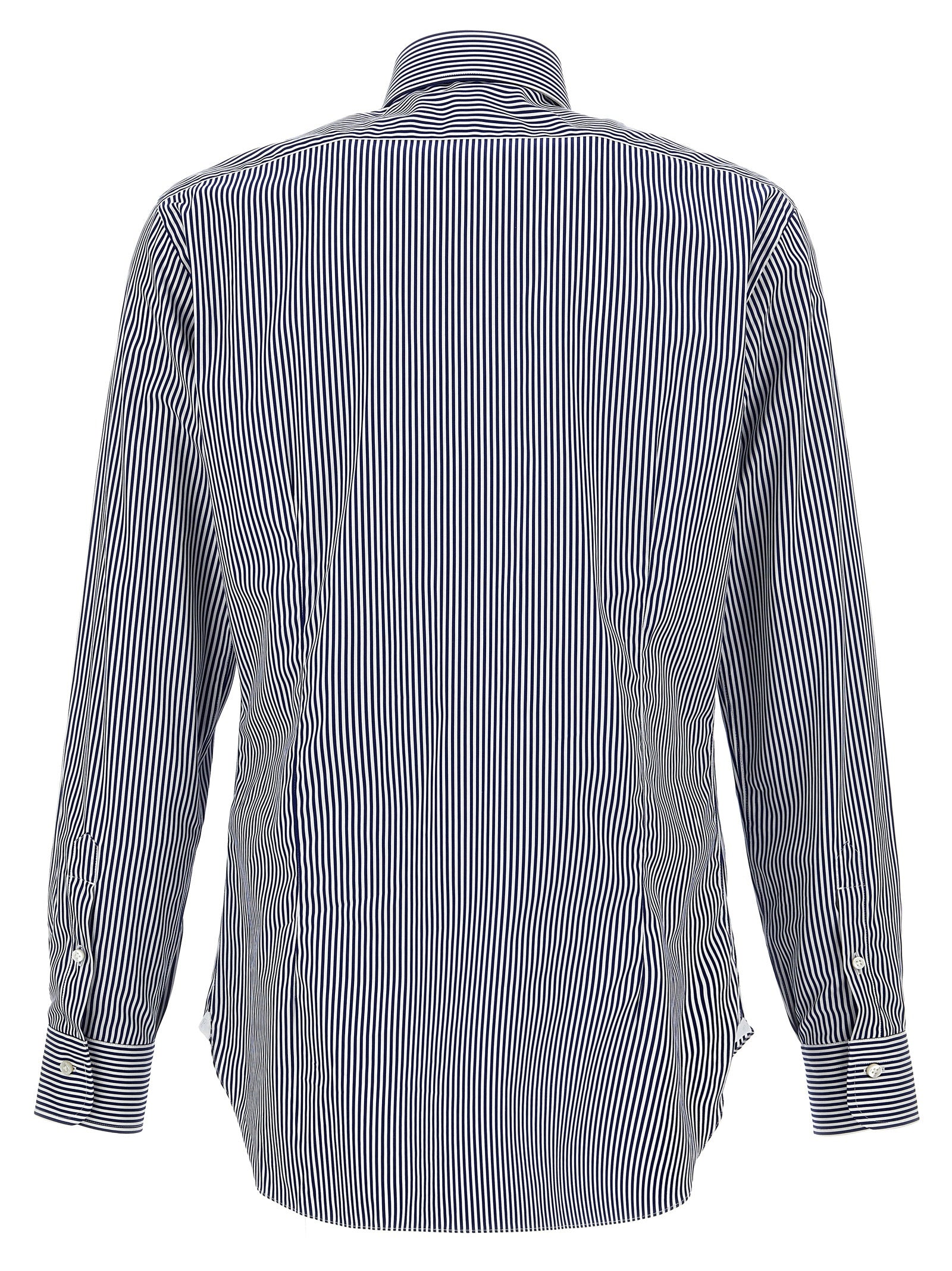 Striped shirt Blue Cotton Shirt, Blouse