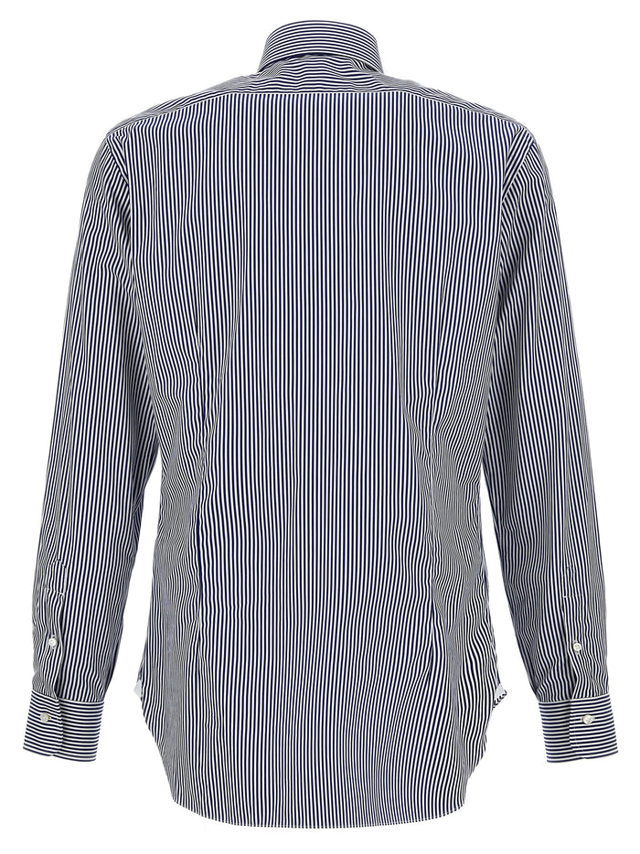 Striped shirt Blue Cotton Shirt, Blouse