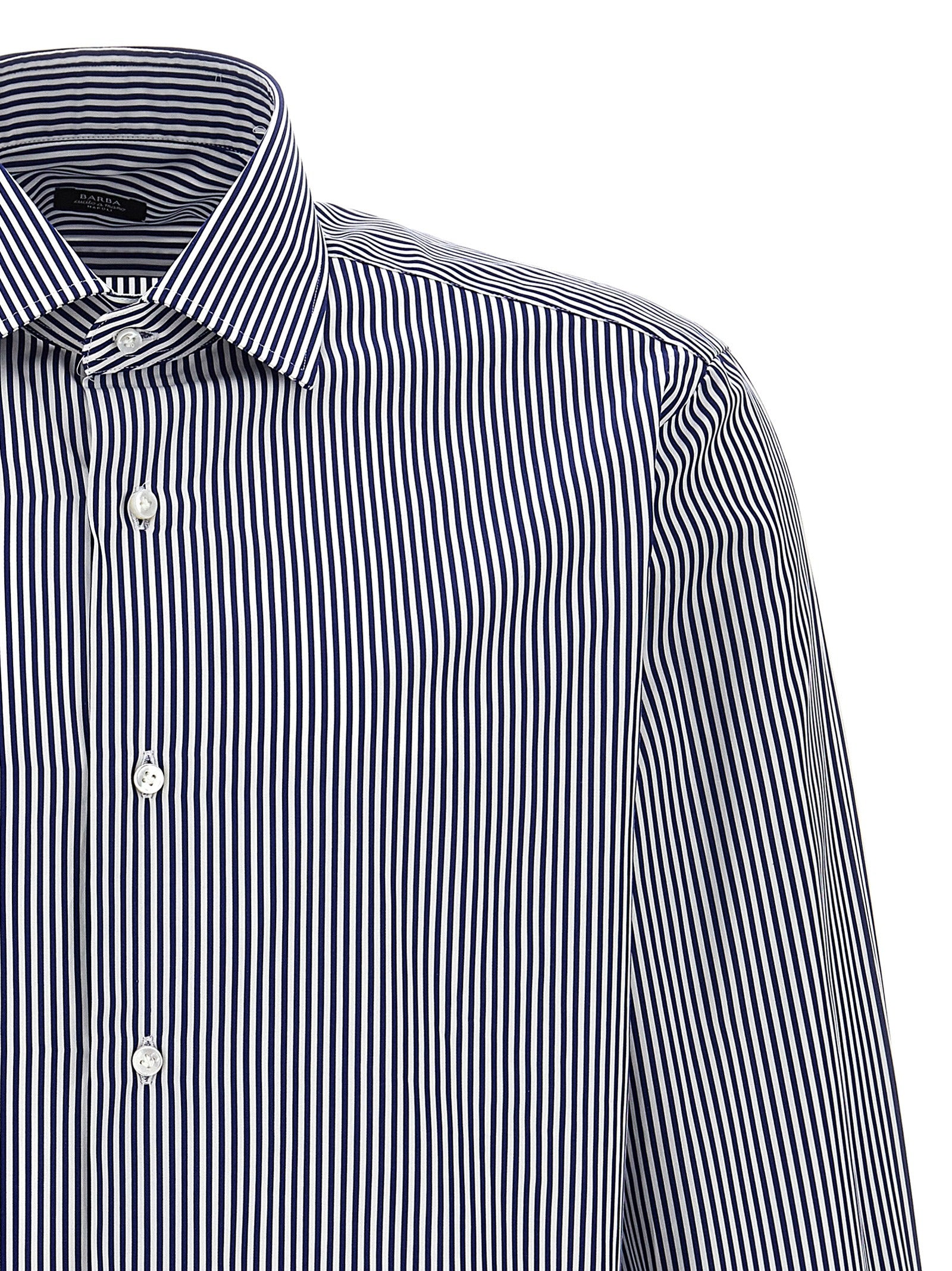 Striped shirt Blue Cotton Shirt, Blouse