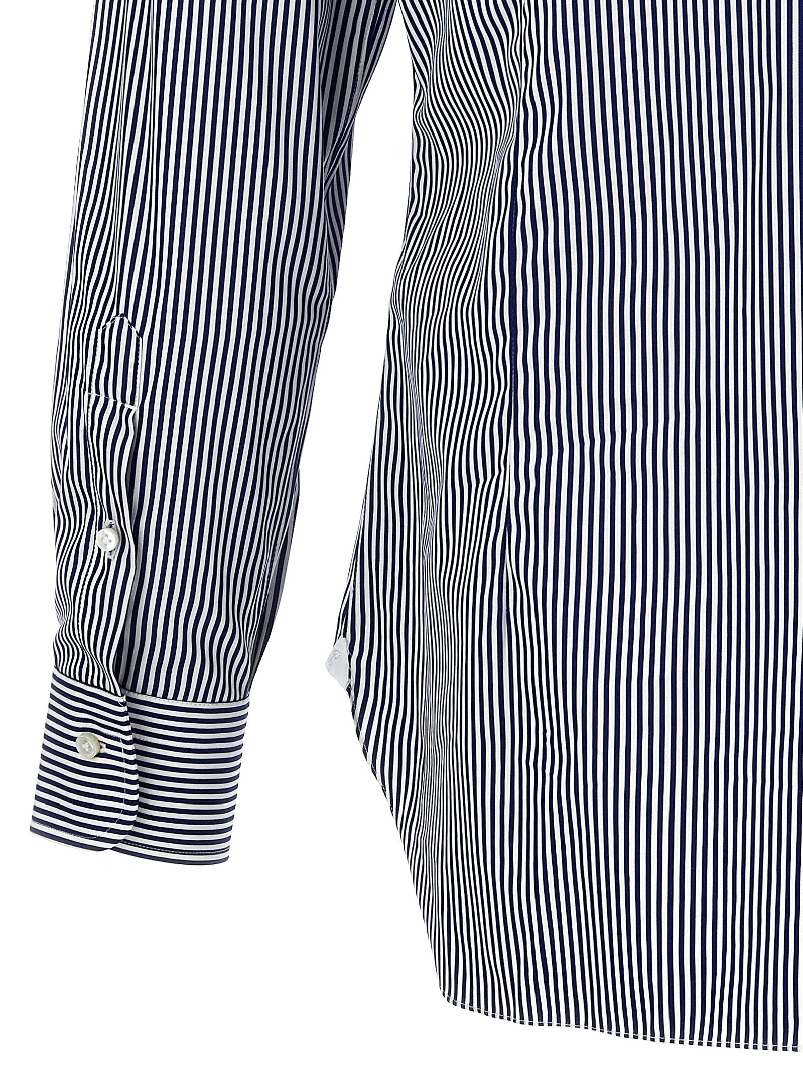 Striped shirt Blue Cotton Shirt, Blouse