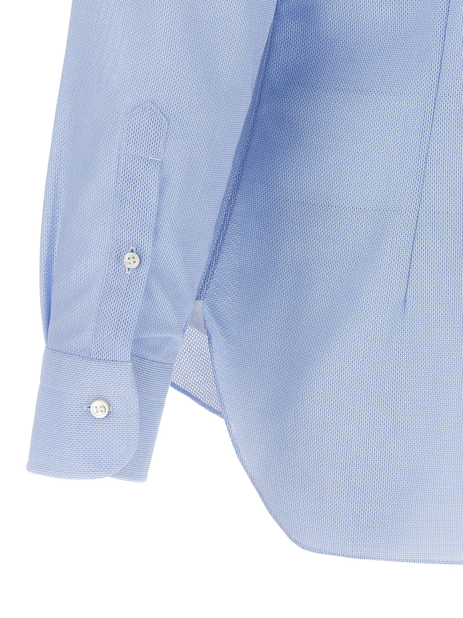 Honeycomb shirt Light Blue Cotton Shirt, Blouse