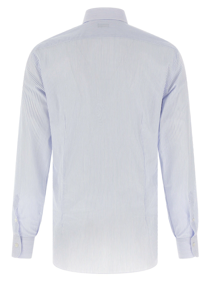 Striped shirt Light Blue Cotton Shirt, Blouse